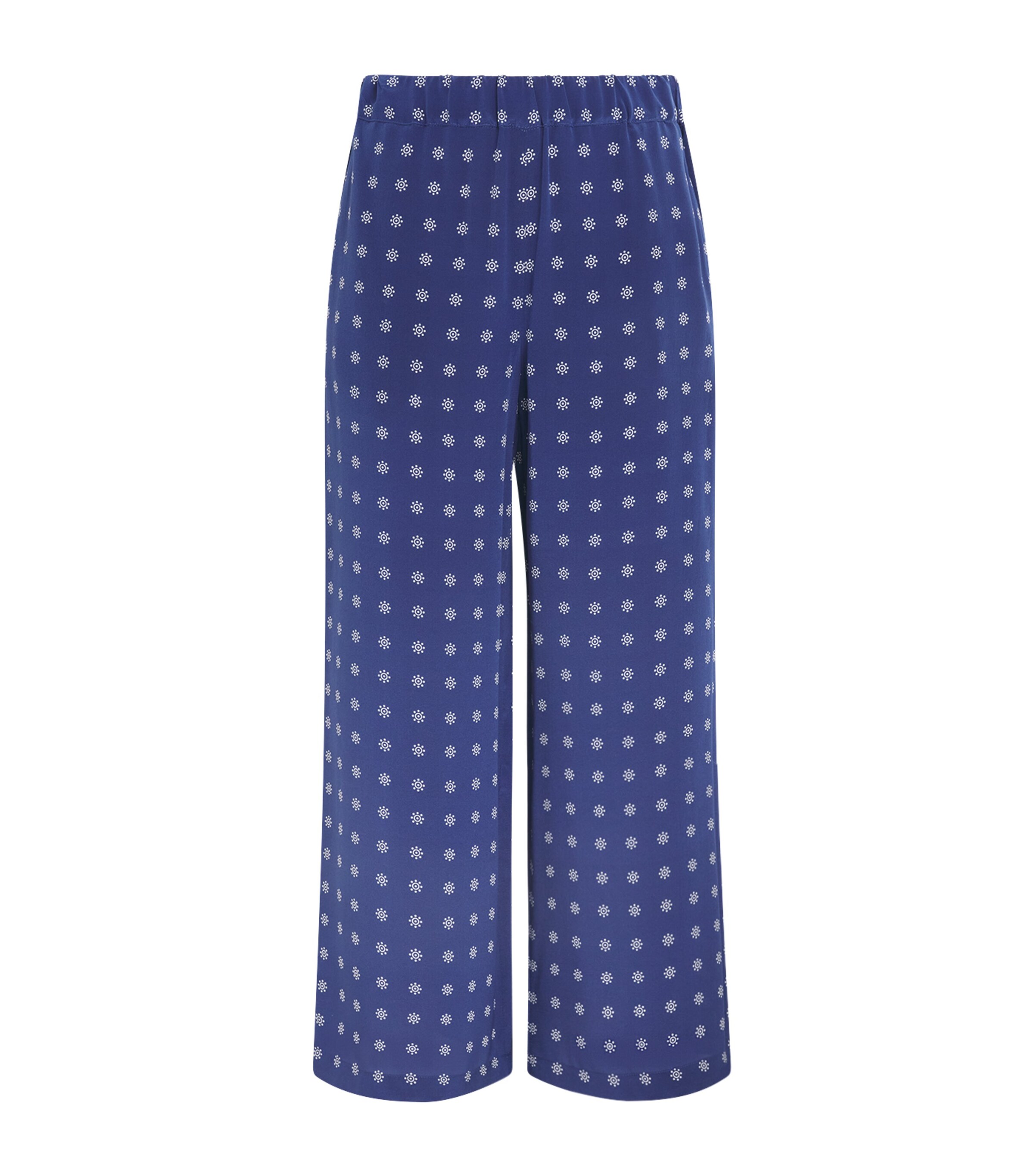 Weekend Max Mara Silk Floral Wide-Leg Trousers | Women Clothing | Trousers | Tailored Trousers | Workwear | Designers | Weekend Max Mara