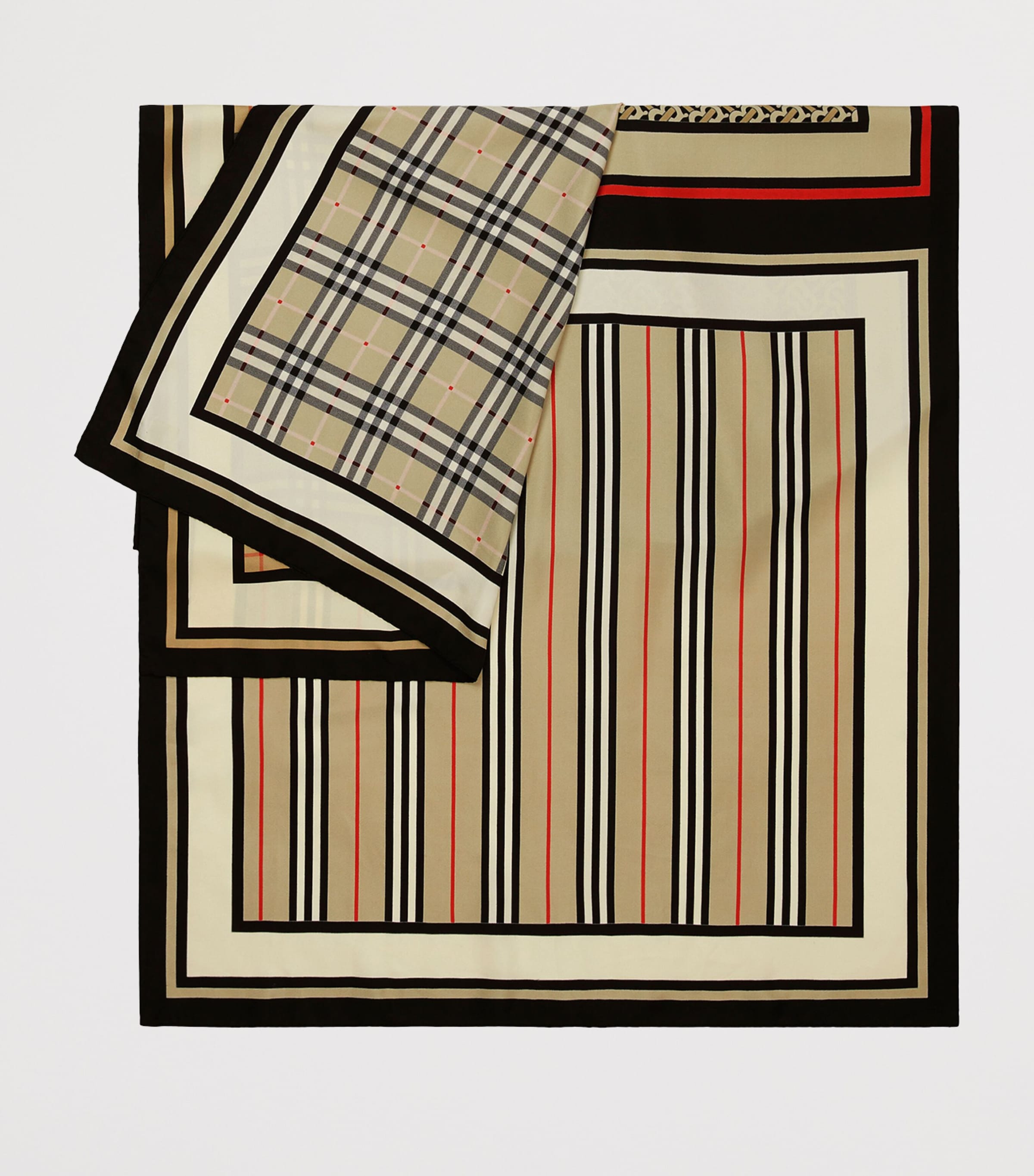 Silk Montage Scarf ARCHIVE BEIGE Image 3