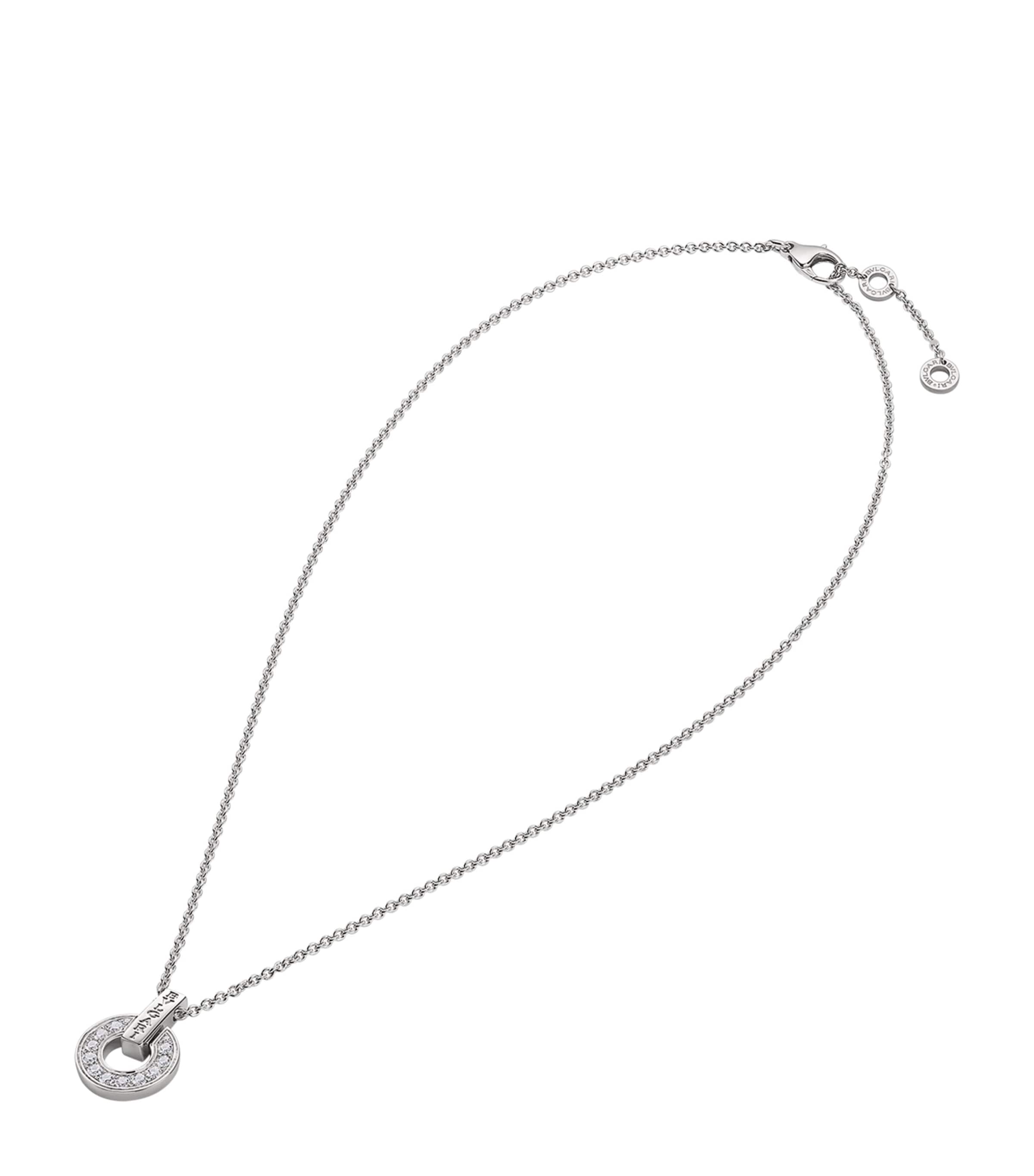 Bvlgari White Gold And Diamond   Necklace