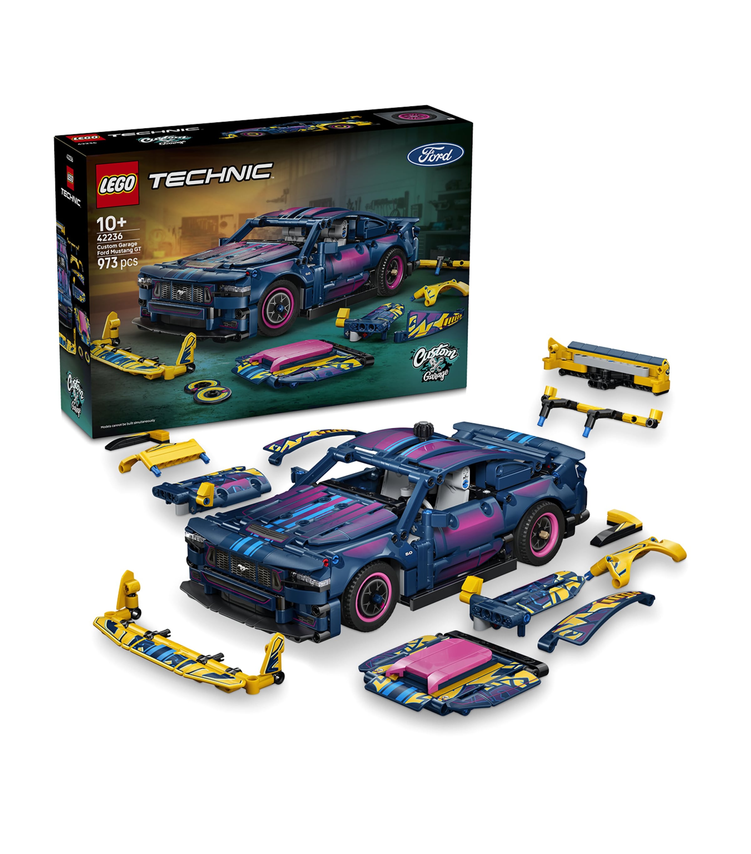 Lego Custom Garage Ford Mustang GT Car 42236 Image 1