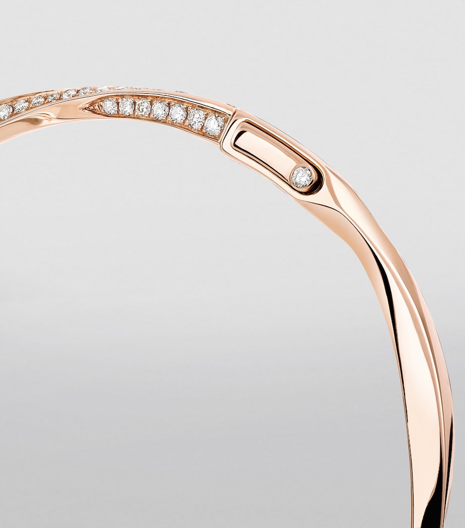 Rose Gold and Diamond Spiral Bracelet ROSE GOLD Image 3