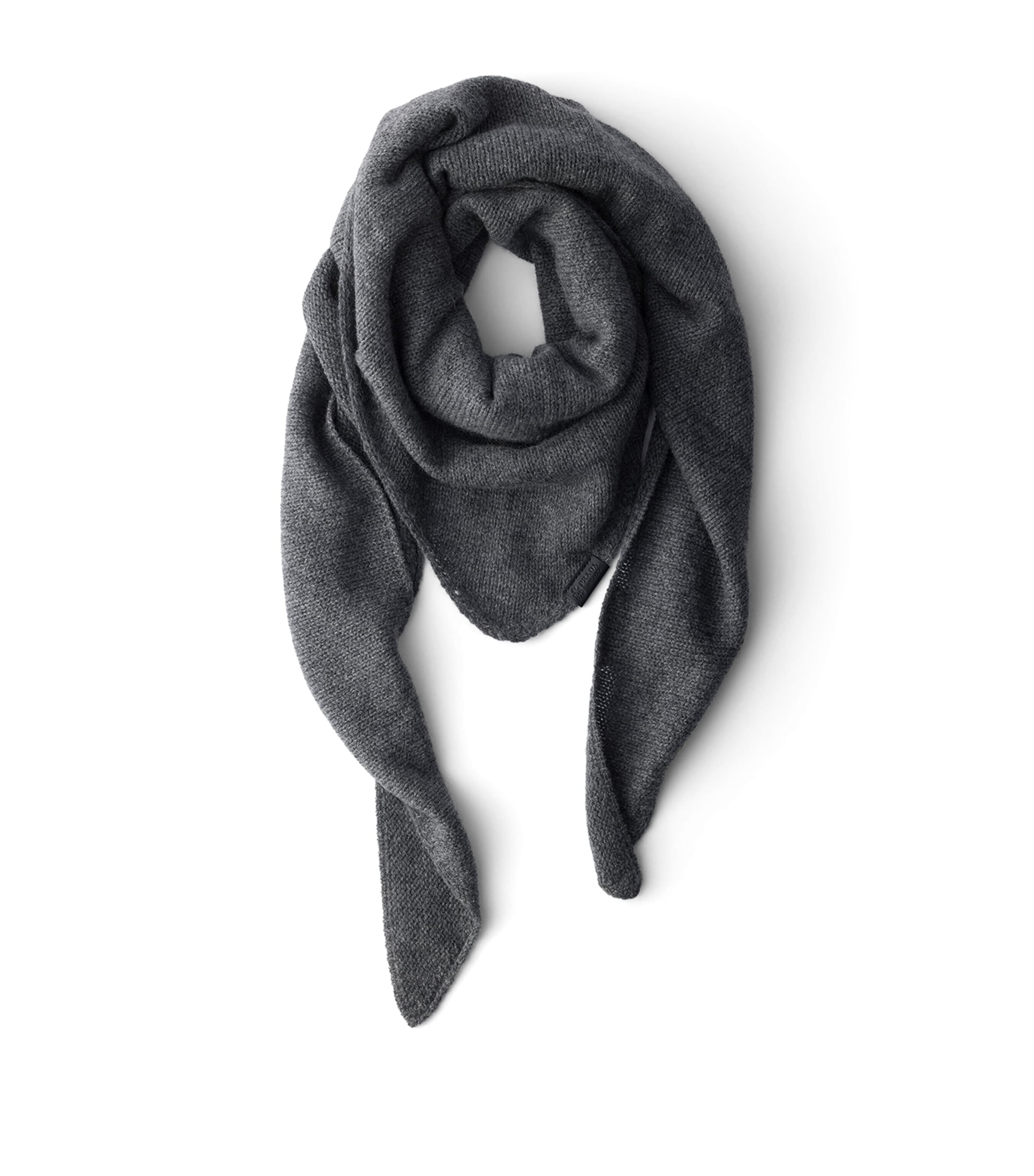 Prada Cashmere Triangular Shawl Grey Image 1
