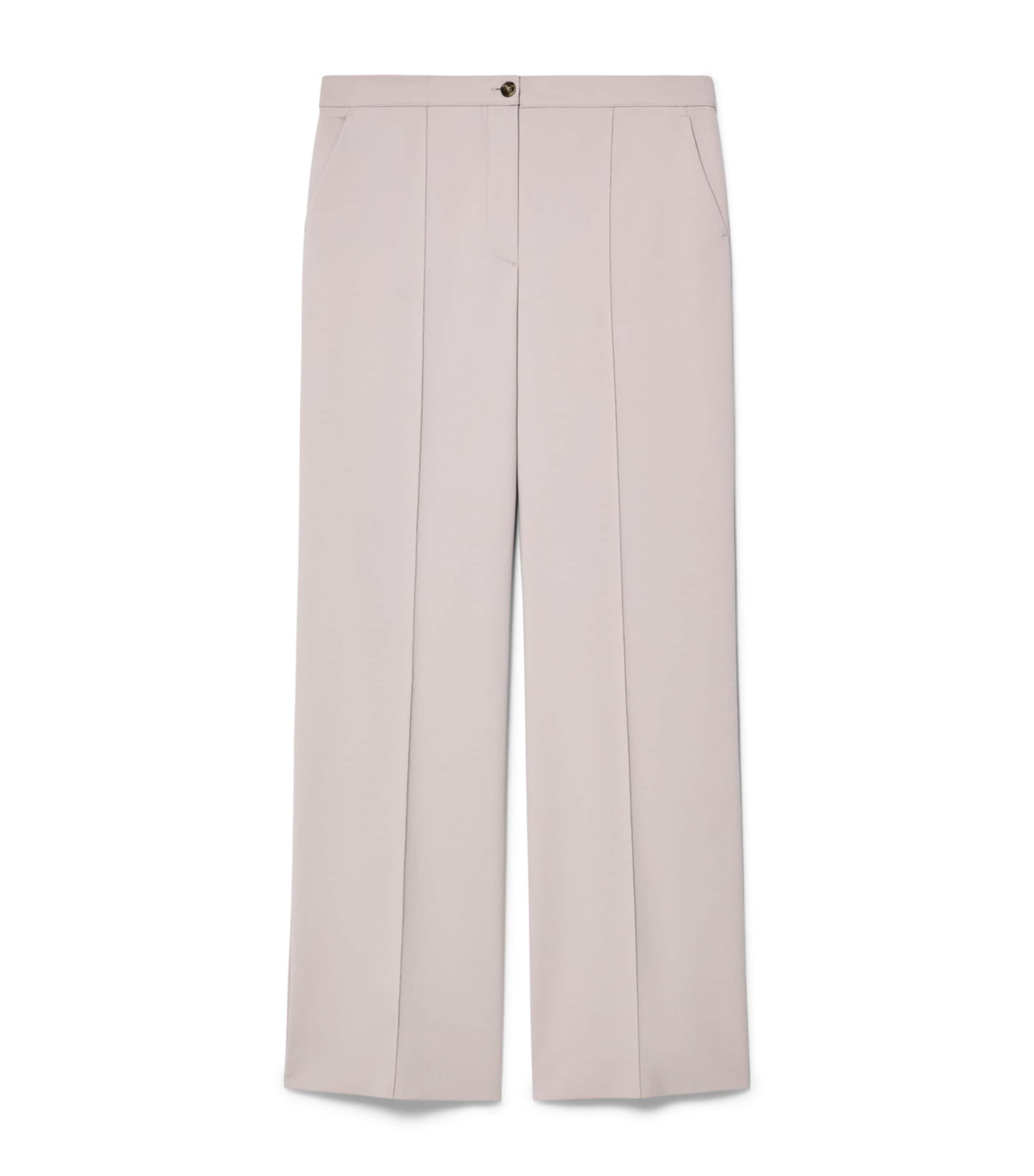 Marina Rinaldi Womens Cotton-Blend Tailored Trousers Lilac Image 1