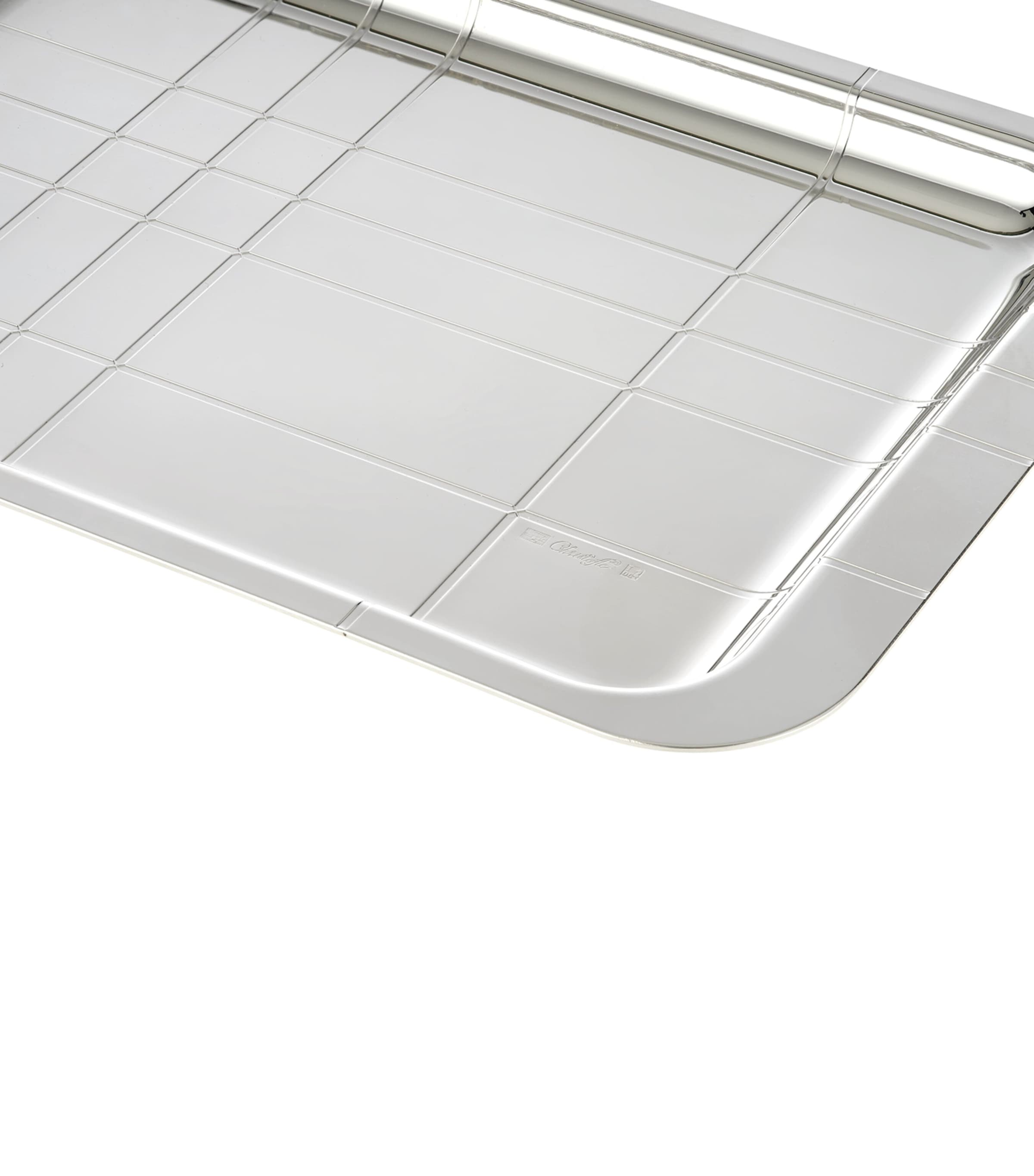 Silver-Plated Graphik Tray (22cm x 16cm) SILVER Image 4
