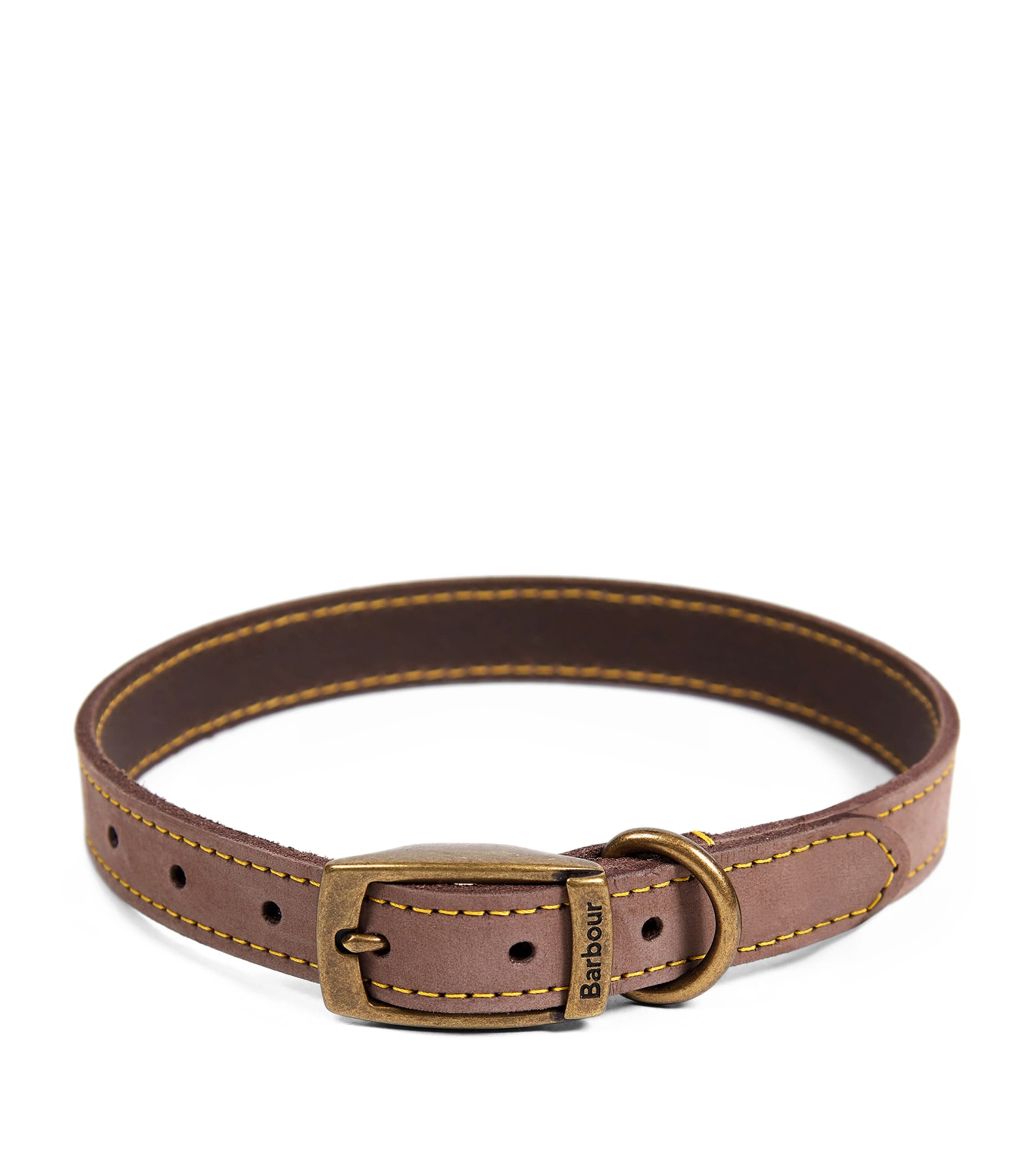 Barbour Leather Dog Collar In Brown