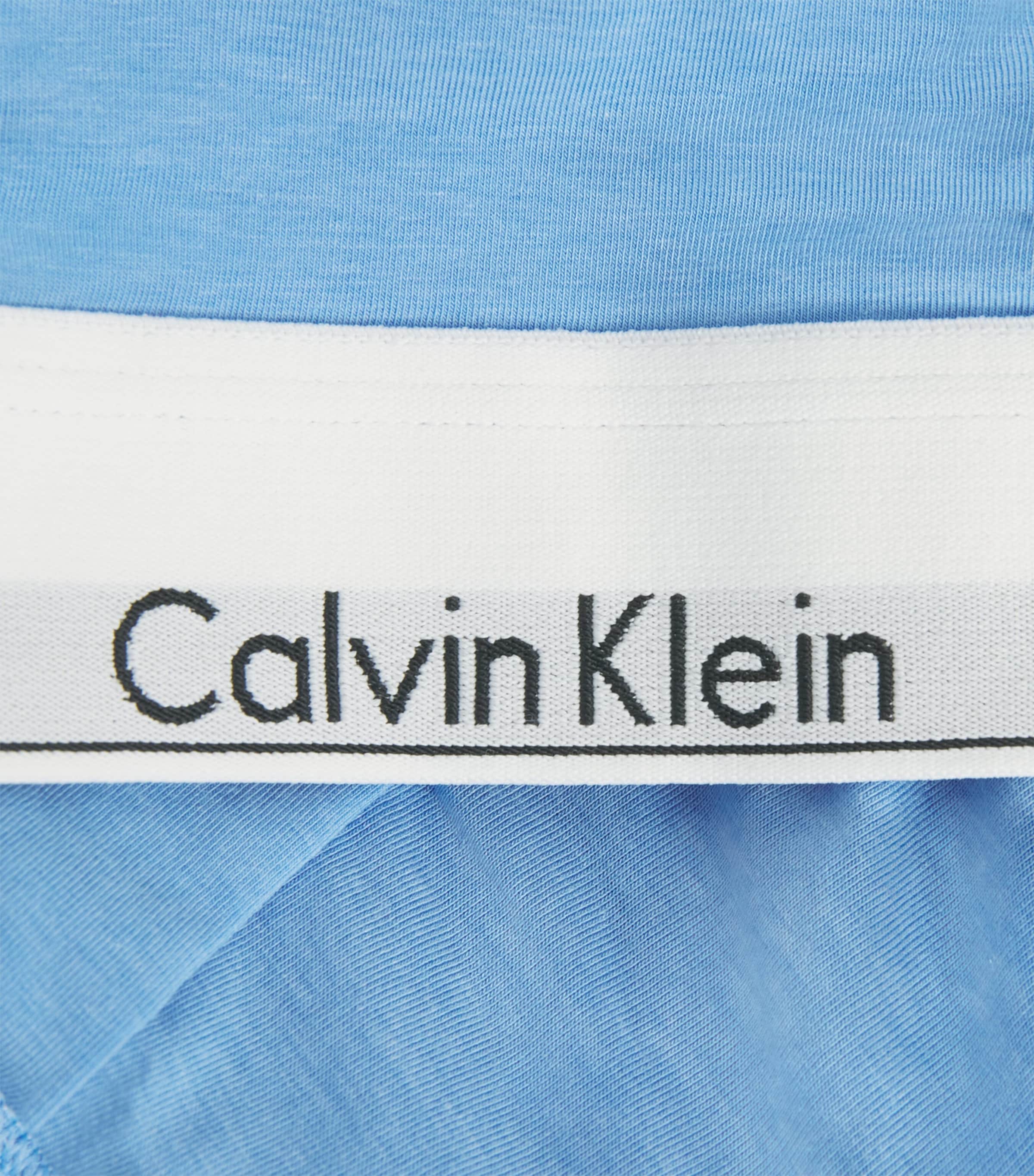 Calvin Klein Womens Cotton-Blend Icon Lined Bralette Descent Image 4