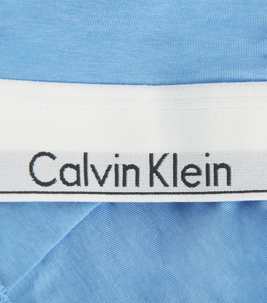 Calvin Klein Womens Cotton-Blend Icon Lined Bralette Descent Image 4