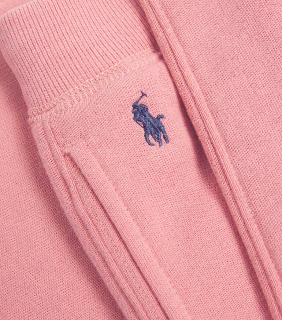 Ralph Lauren Kids Jersey Drawstring Sweatpants (7-14 Years) Faded Peony Image 3