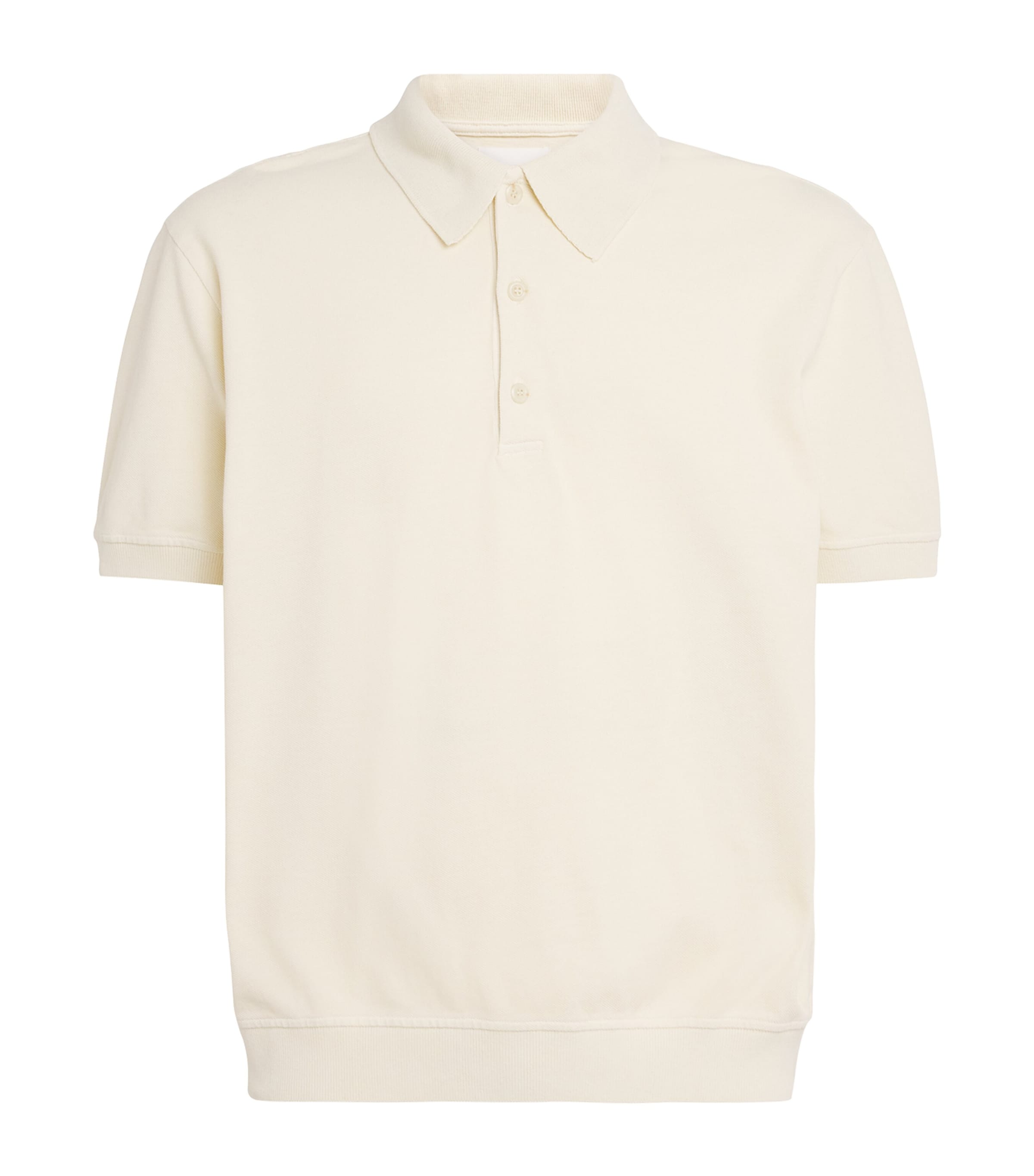 Citizen Of Humanity Cotton Banded Polo Shirt In White