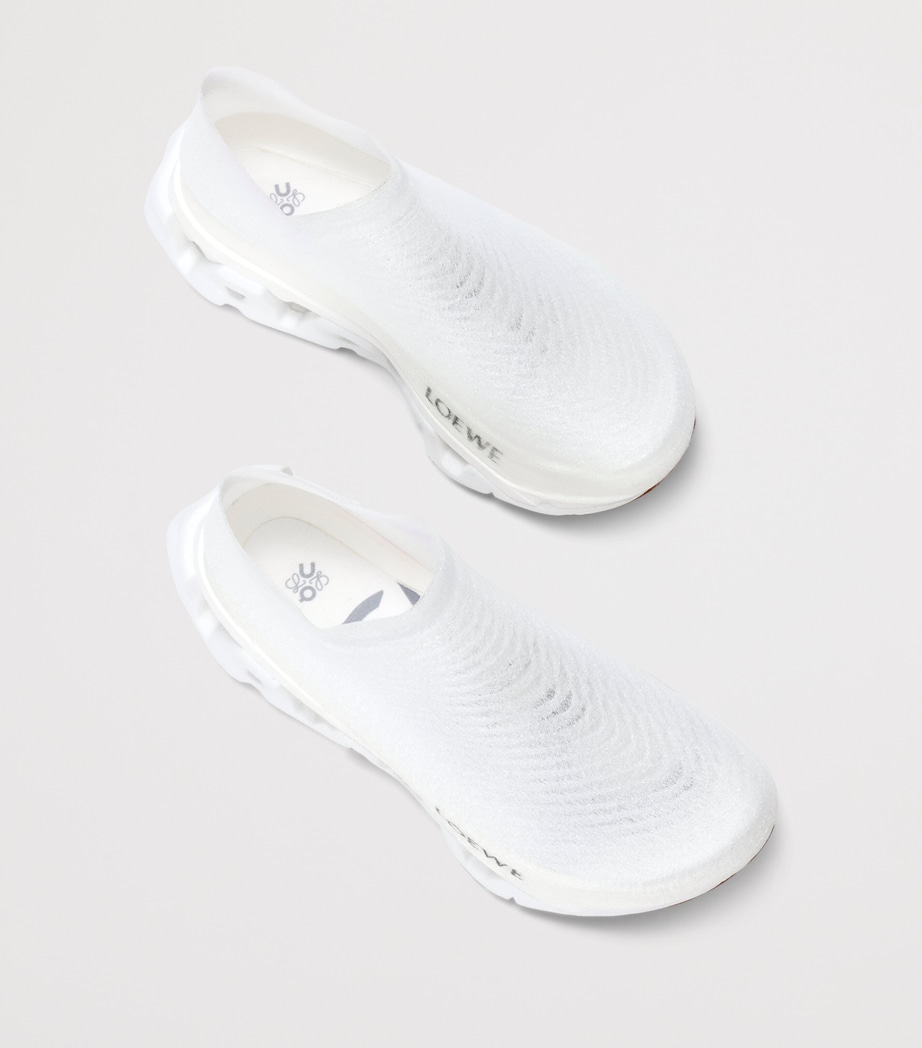 LOEWE Womens x On Lightspray Cloudmonster Sneakers White/silver Image 3