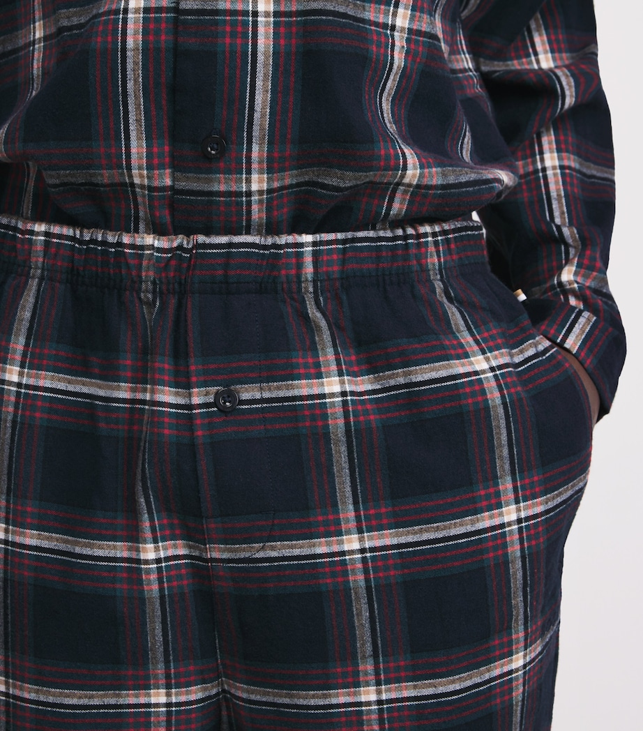 Cotton-Blend Check Pyjama Set 460 OPEN BLUE Image 7