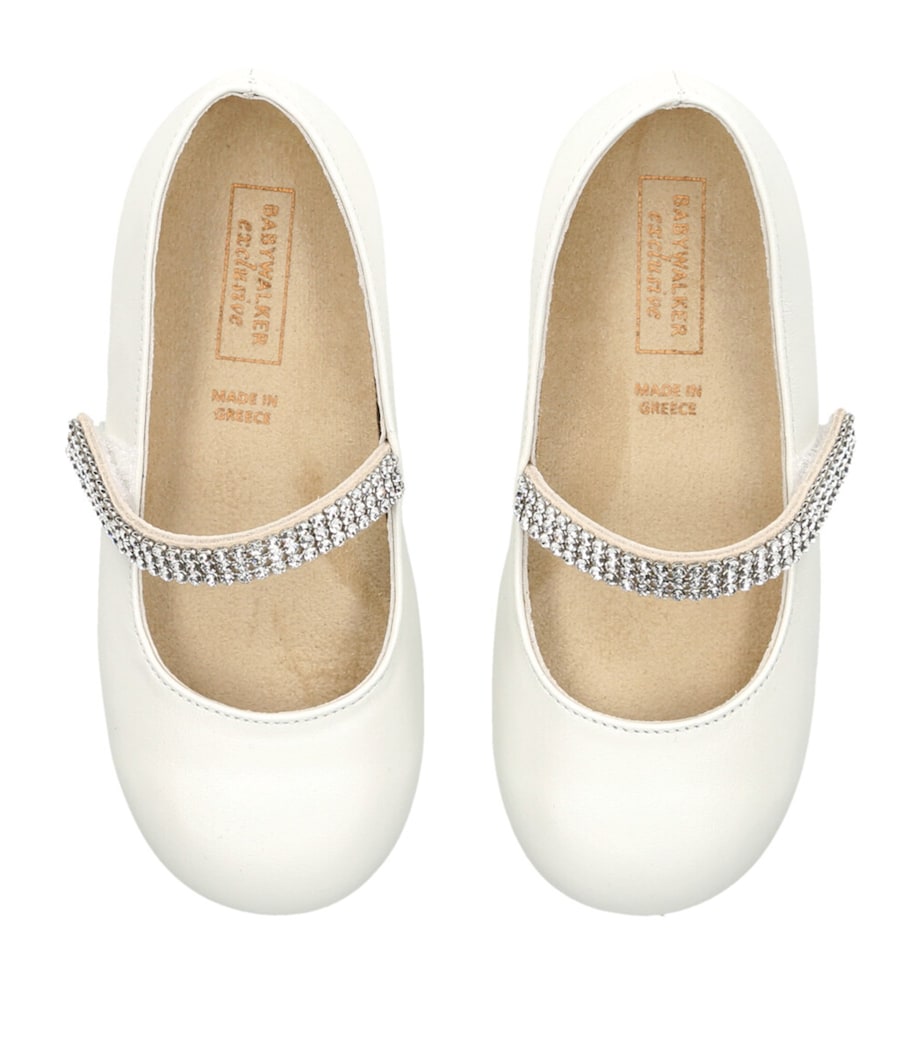 Crystal-Strap Ballet Flats CHAMPAGNE Image 4