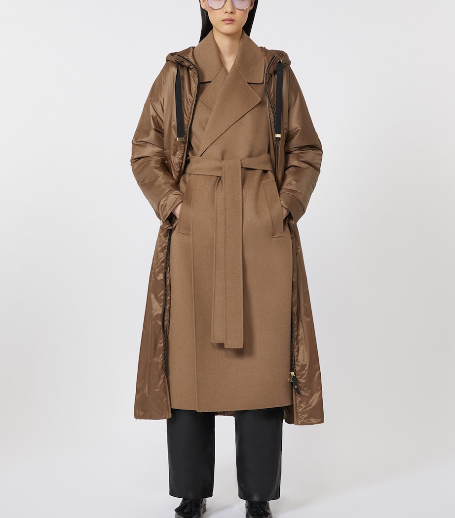 Water-Repellent Padded Coat TOBACCO Image 3