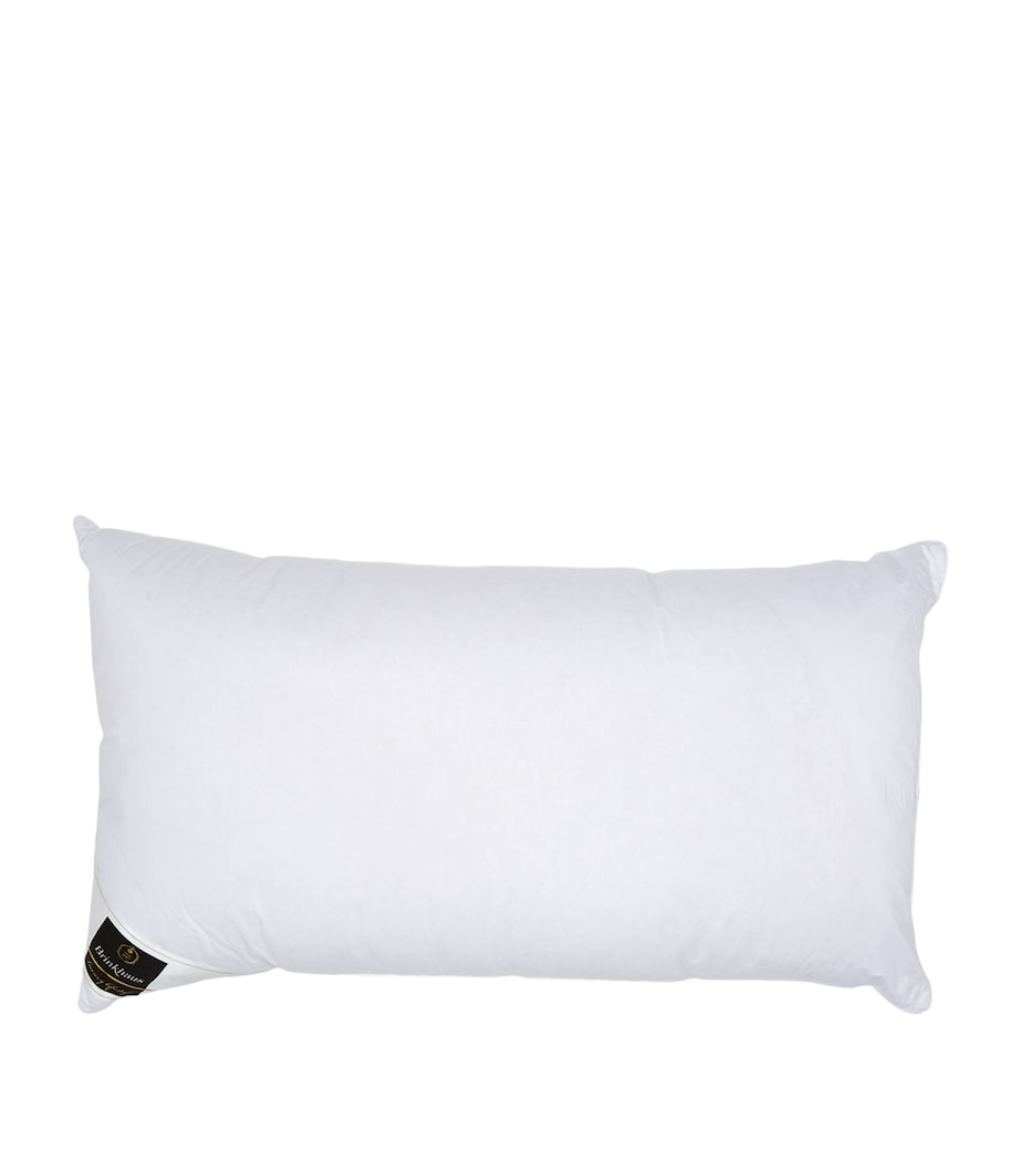 Twin Soft 90% Hungarian Goose Down Pillow (50cm x 90cm) WHITE Image 1