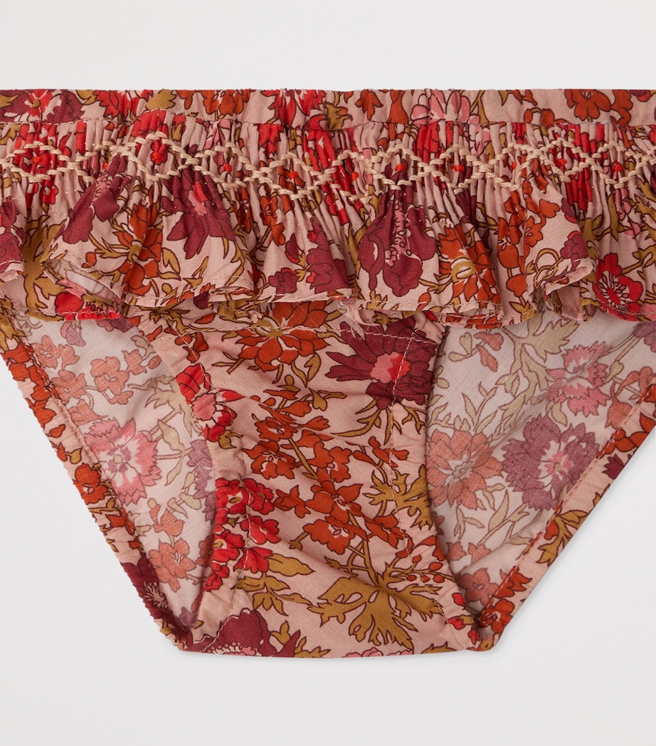 Bonpoint Floral Bikini Bottoms (6-18 Months) Fleurs Rose Image 3