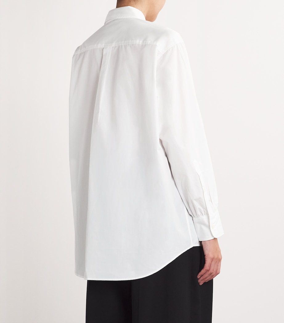 FRAME Womens Cotton Monday Shirt White Image 4