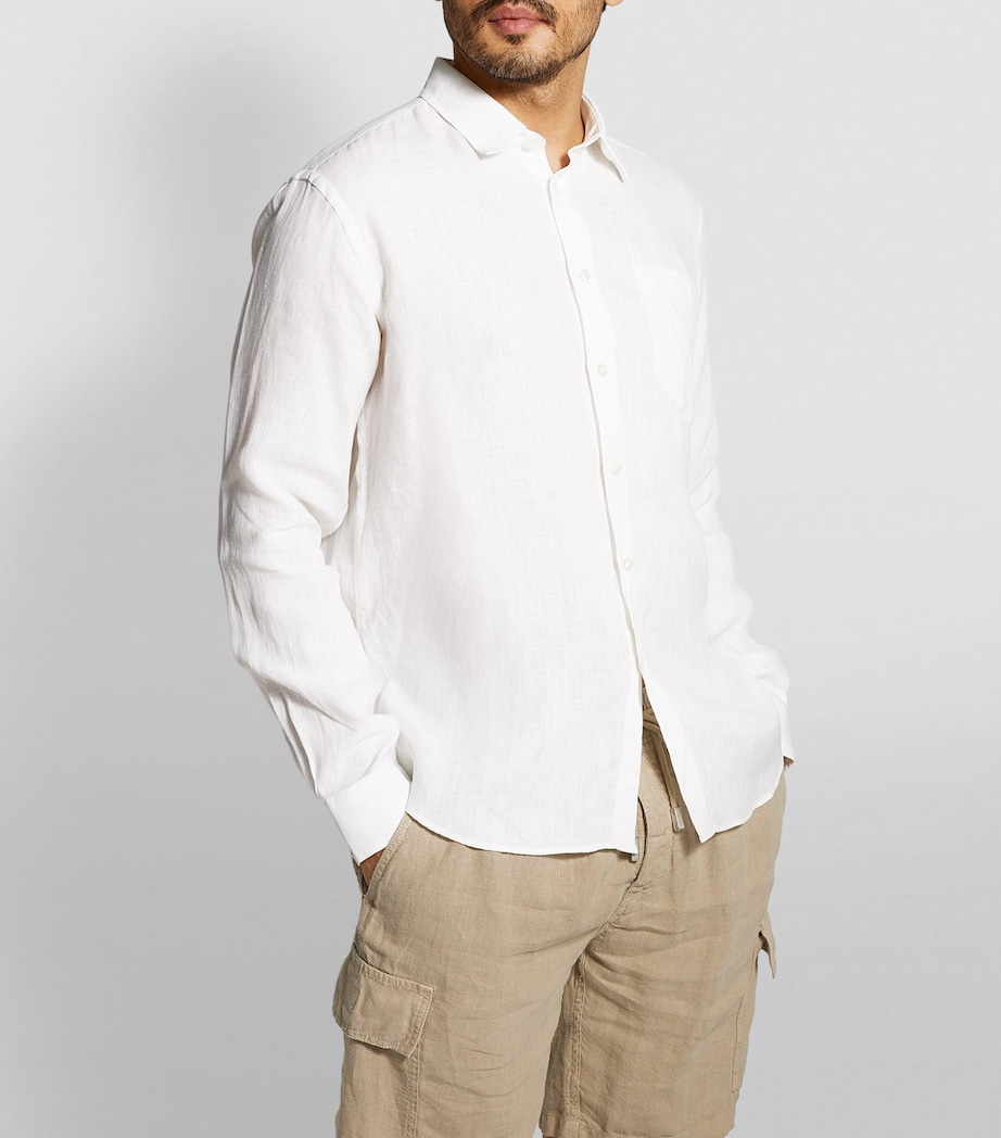 Linen Shirt 010 BLANC Image 3