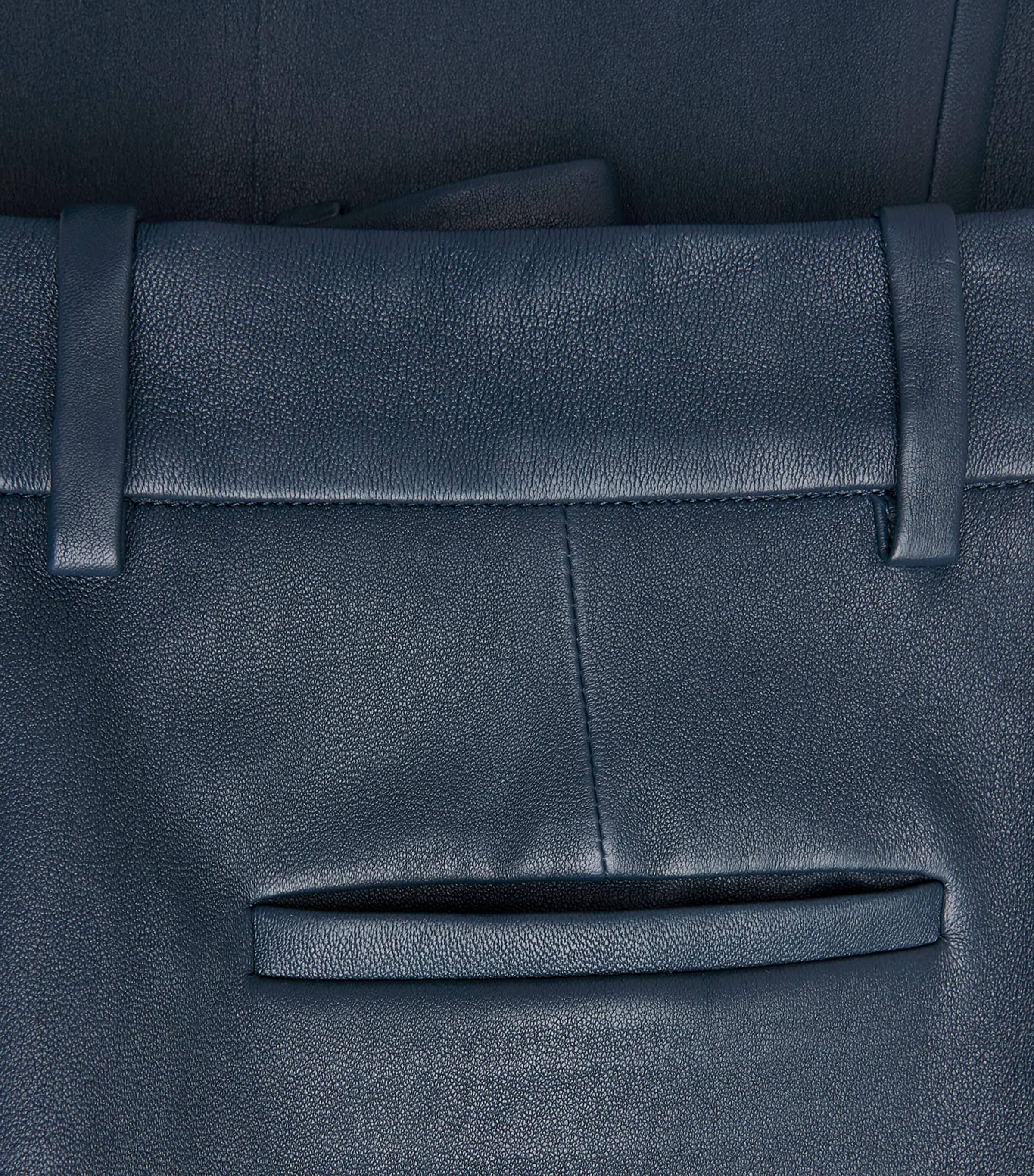 Leather Tafira Flared Trousers INDIGO Image 5