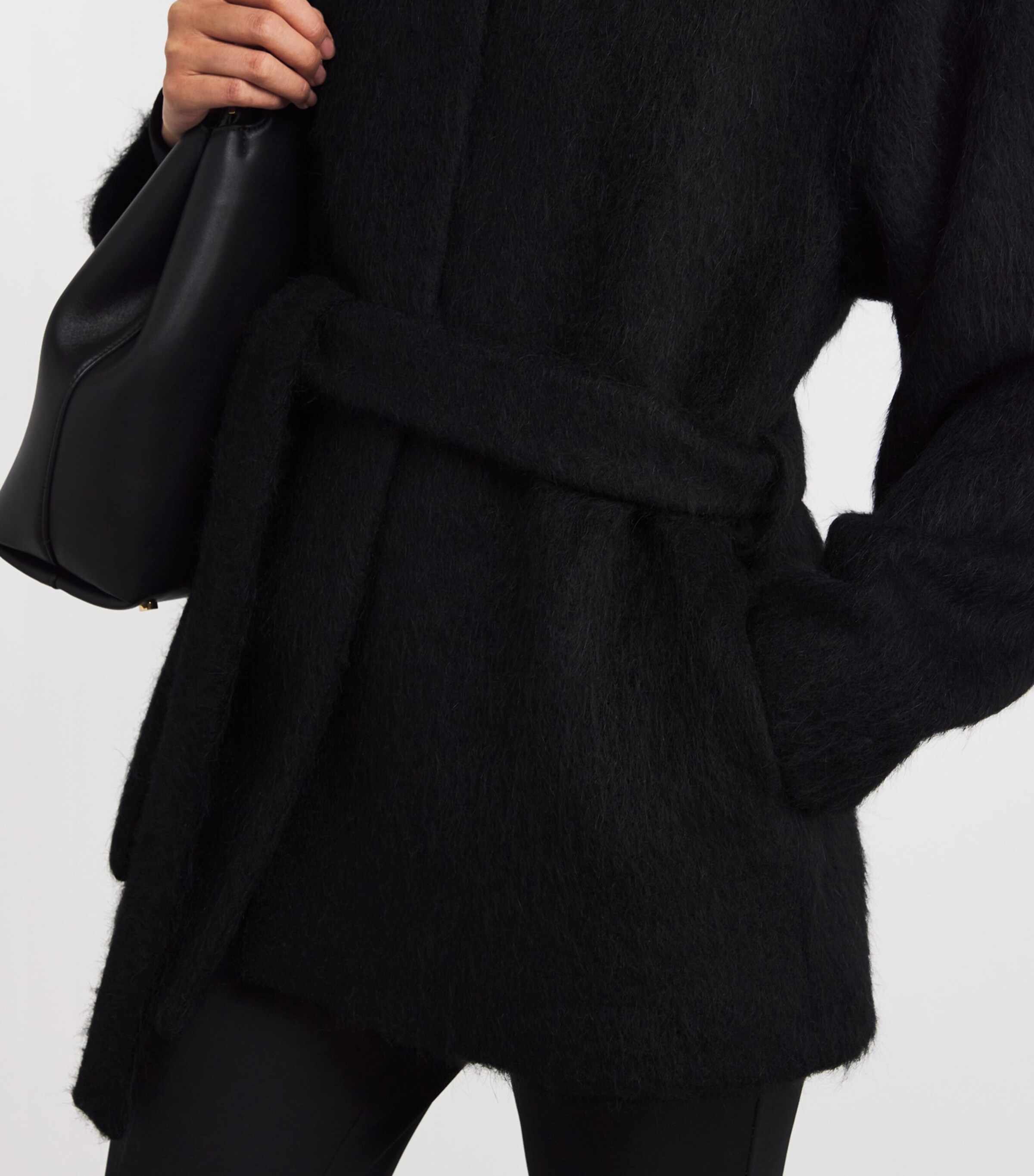 Wool-Blend Noorie Coat BLACK Image 6