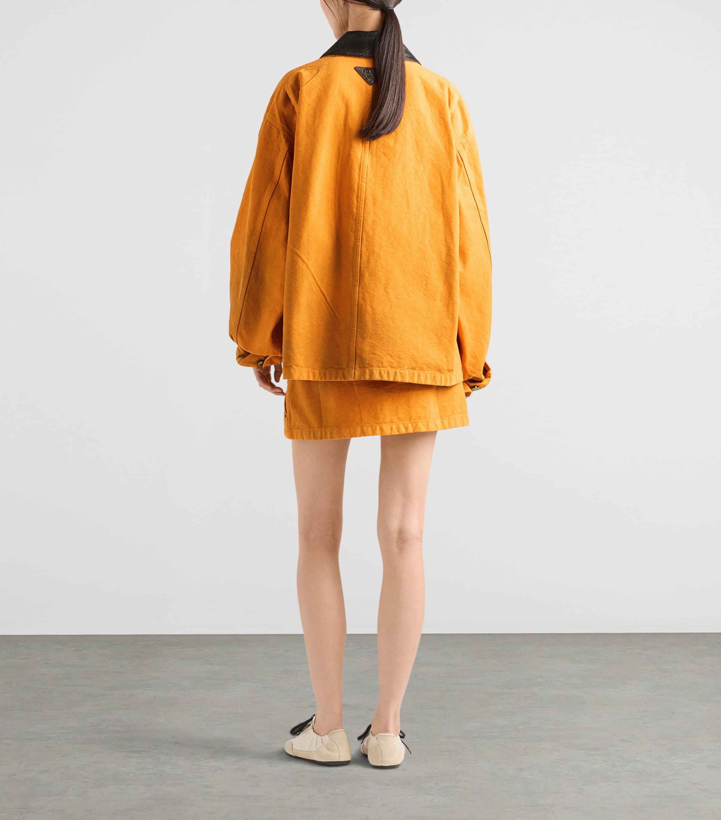 Prada Womens Canvas Oversized Jacket Image 3