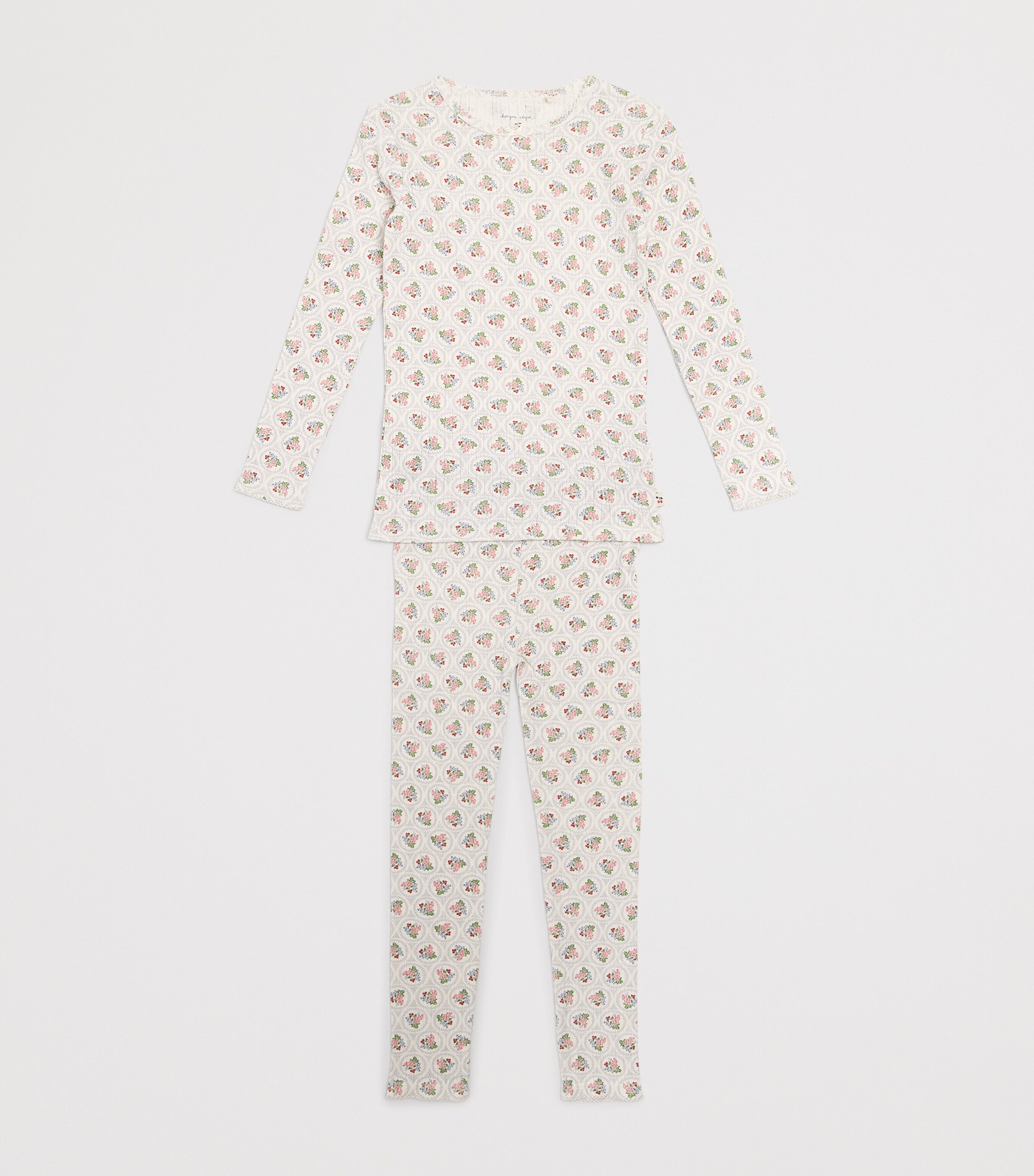 Organic Cotton Floral Blouse (9 Months-4 Years) P00105 VERONA BLUES Image 3