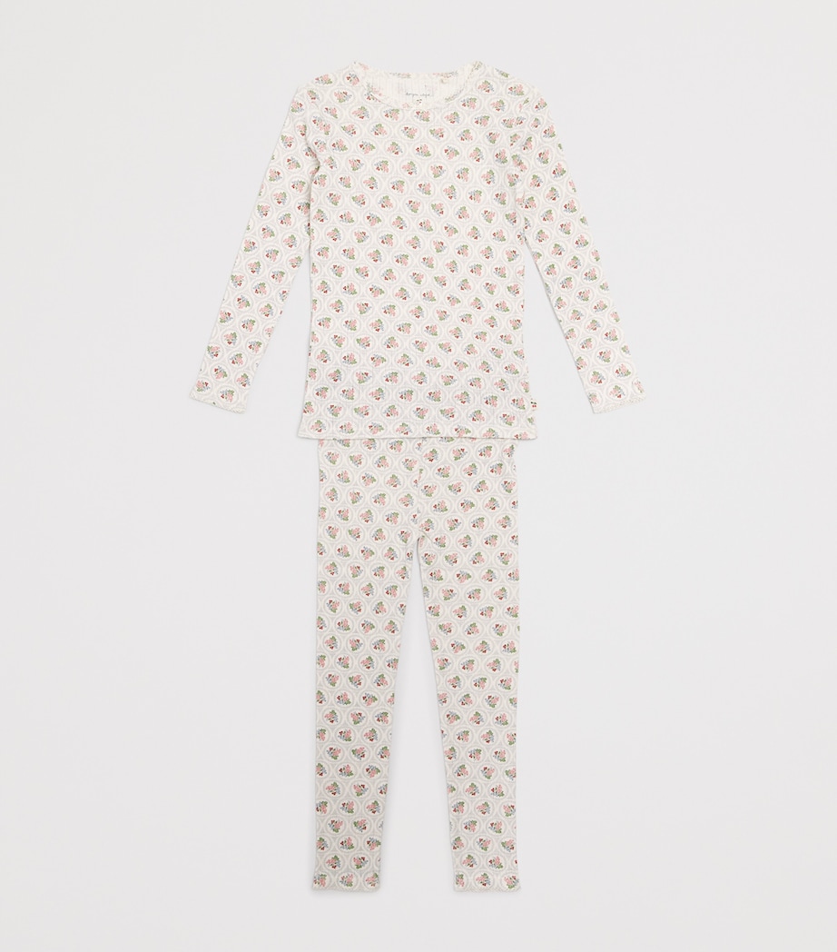 Organic Cotton Floral Blouse (9 Months-4 Years) P00105 VERONA BLUES Image 3