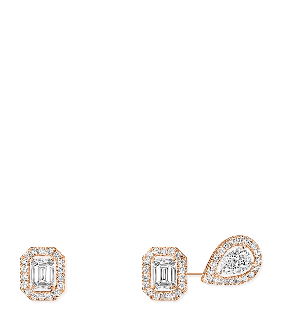 Messika My Twin Pink Gold and Diamond Earrings (0.44ct) Pink Gold Image 1