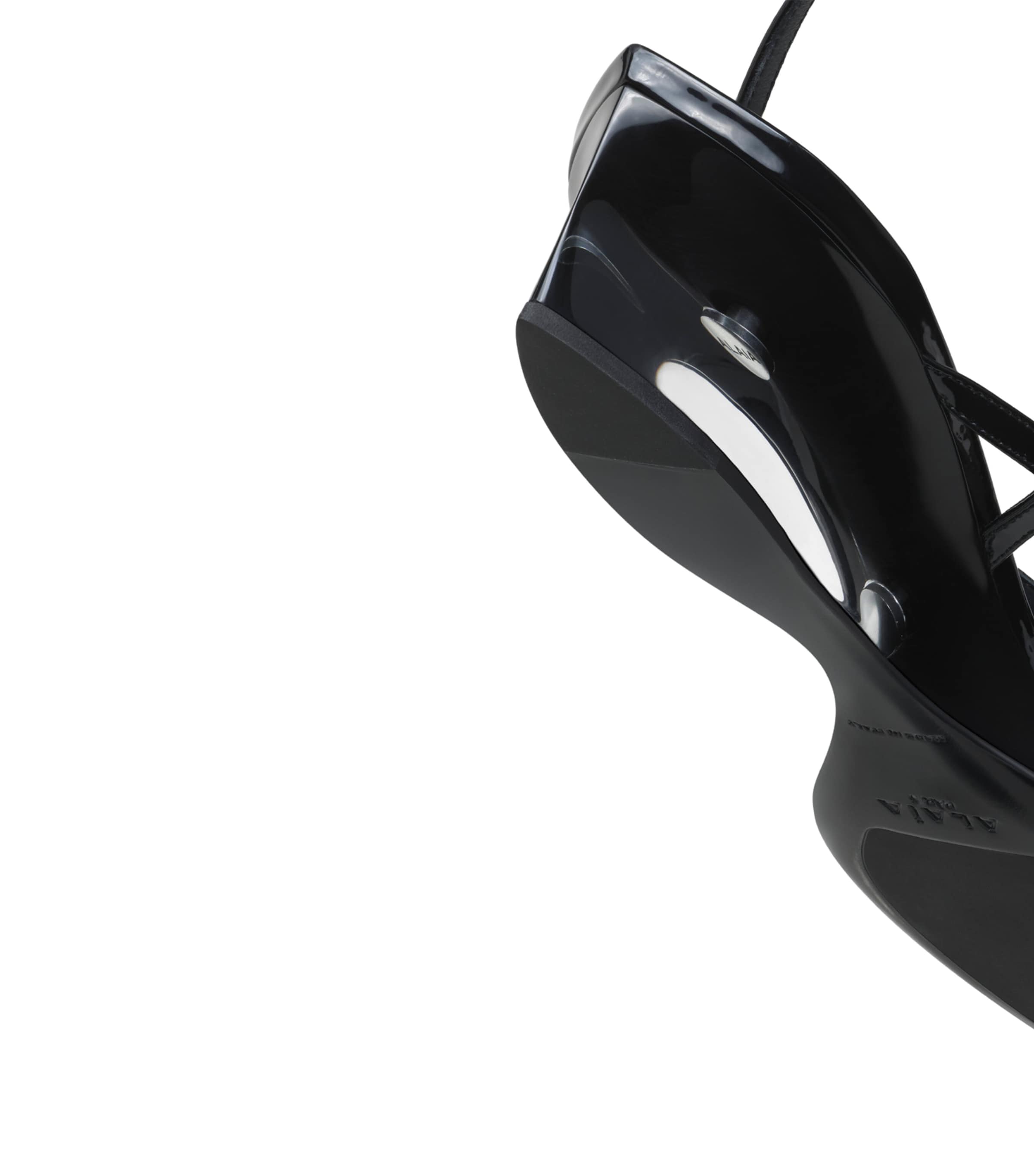 Alaïa Clear Tongs Wedge Sandals 30 Noir Image 4