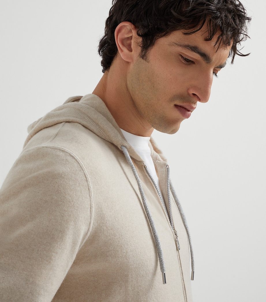 Cashmere Zip-Up Hoodie CS396 Image 6