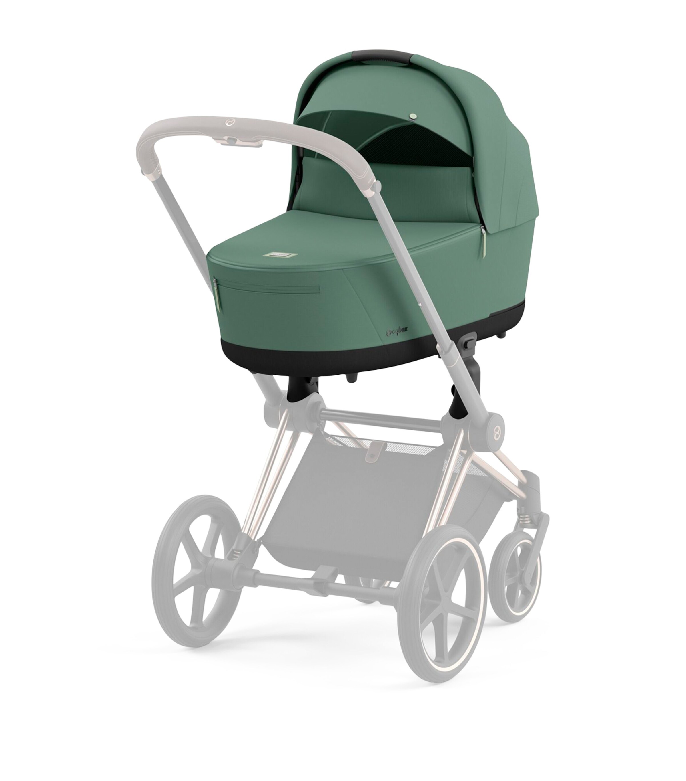 PRIAM Pushchair Lux Carrycot LEAF GREEN Image 2