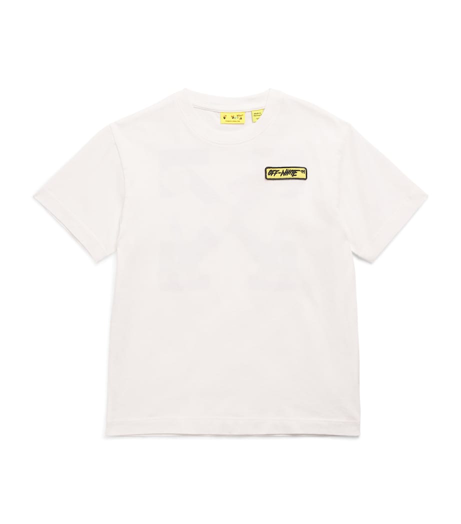 Off-White Kids Cotton Arrow T-Shirt (4-12+ Years) White Image 1