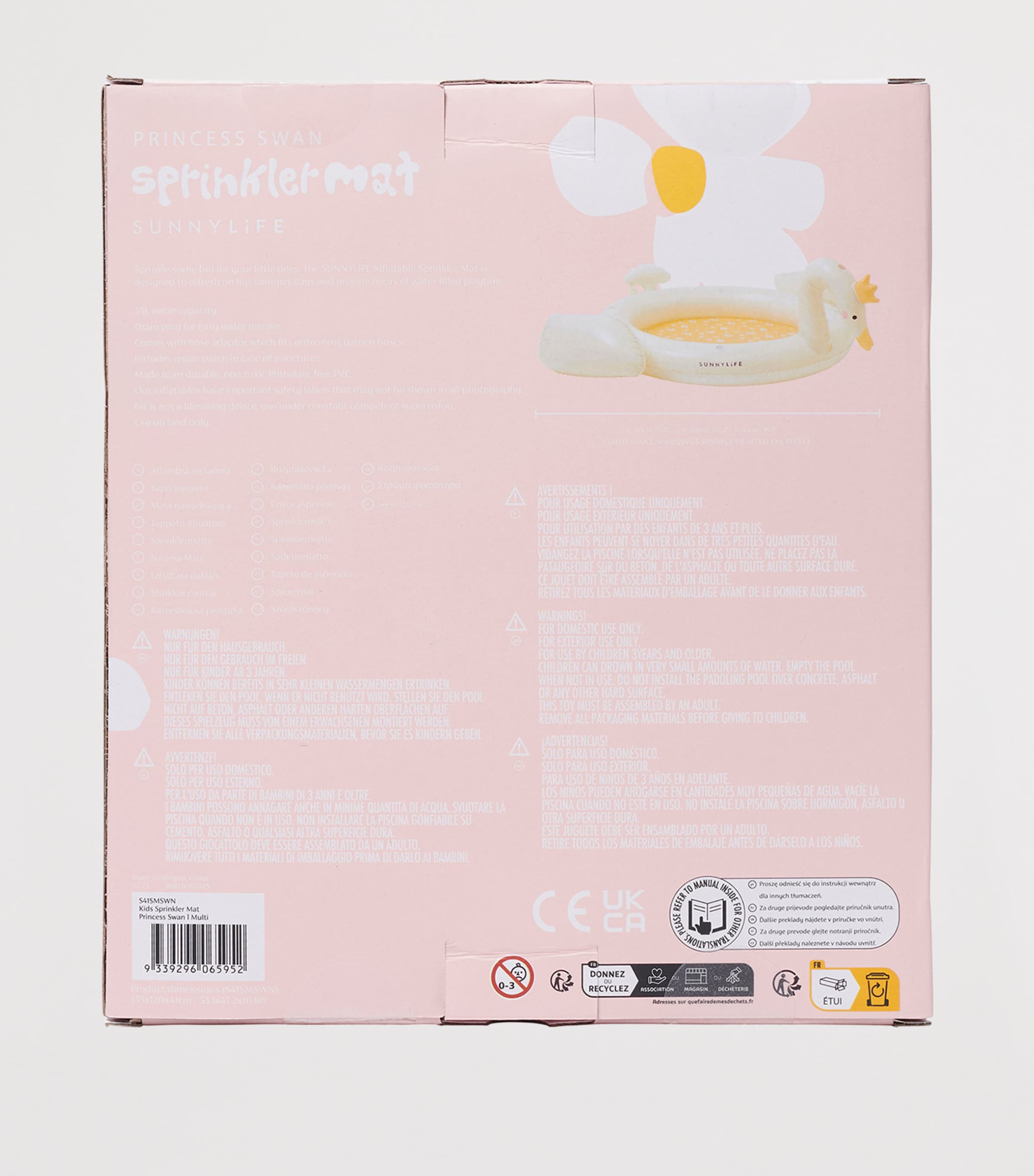 Princess Swan Sprinker Mat BLUE Image 6