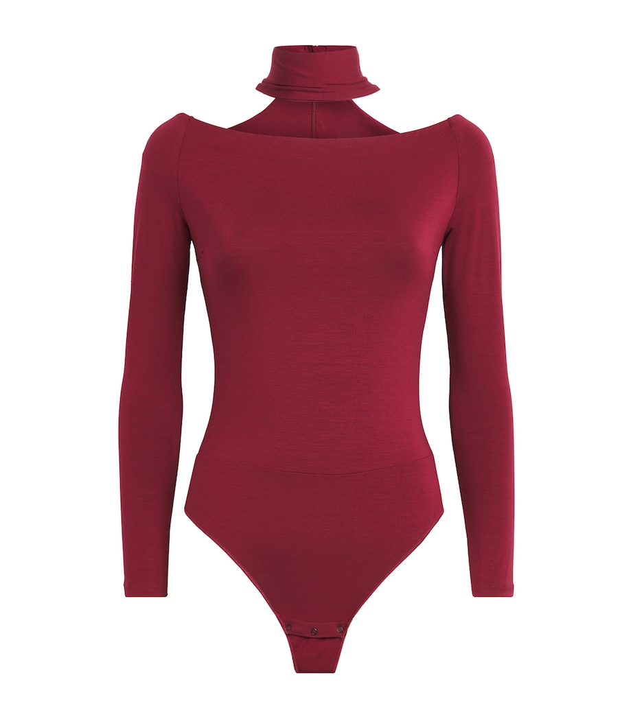 Drunk In Love Thong Bodysuit BURGUNDY Image 1