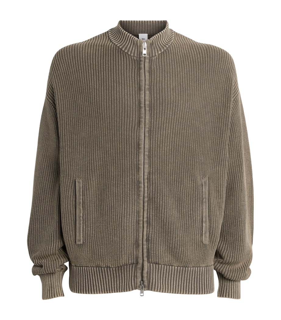 Won Hundred Mens Cotton Knitted Bradley Cardigan Rock Ridge Image 1