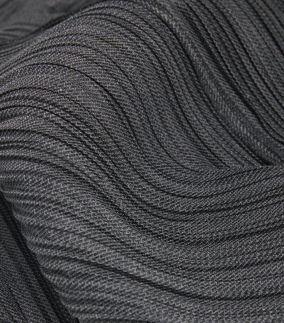 Cotton Denim Zip-Up Jacket BLACK Image 5