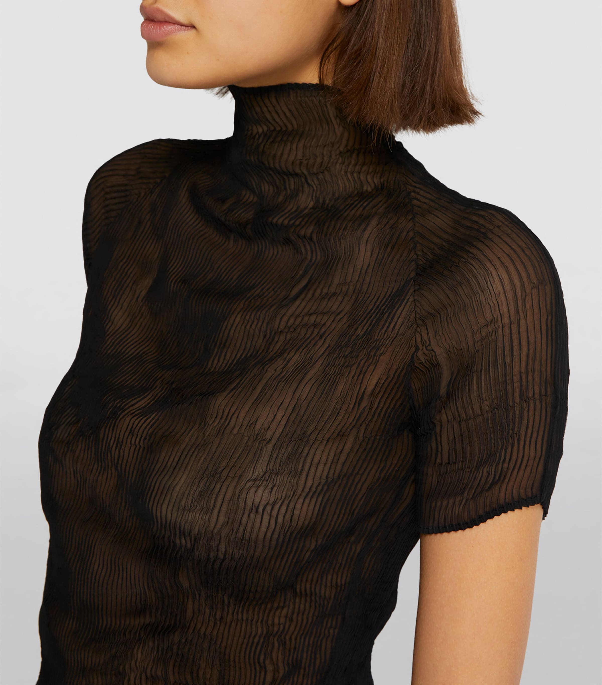トップス ISSEY MIYAKE CHIFFON TWIST BLACK 25040292_57223537_600.jpg