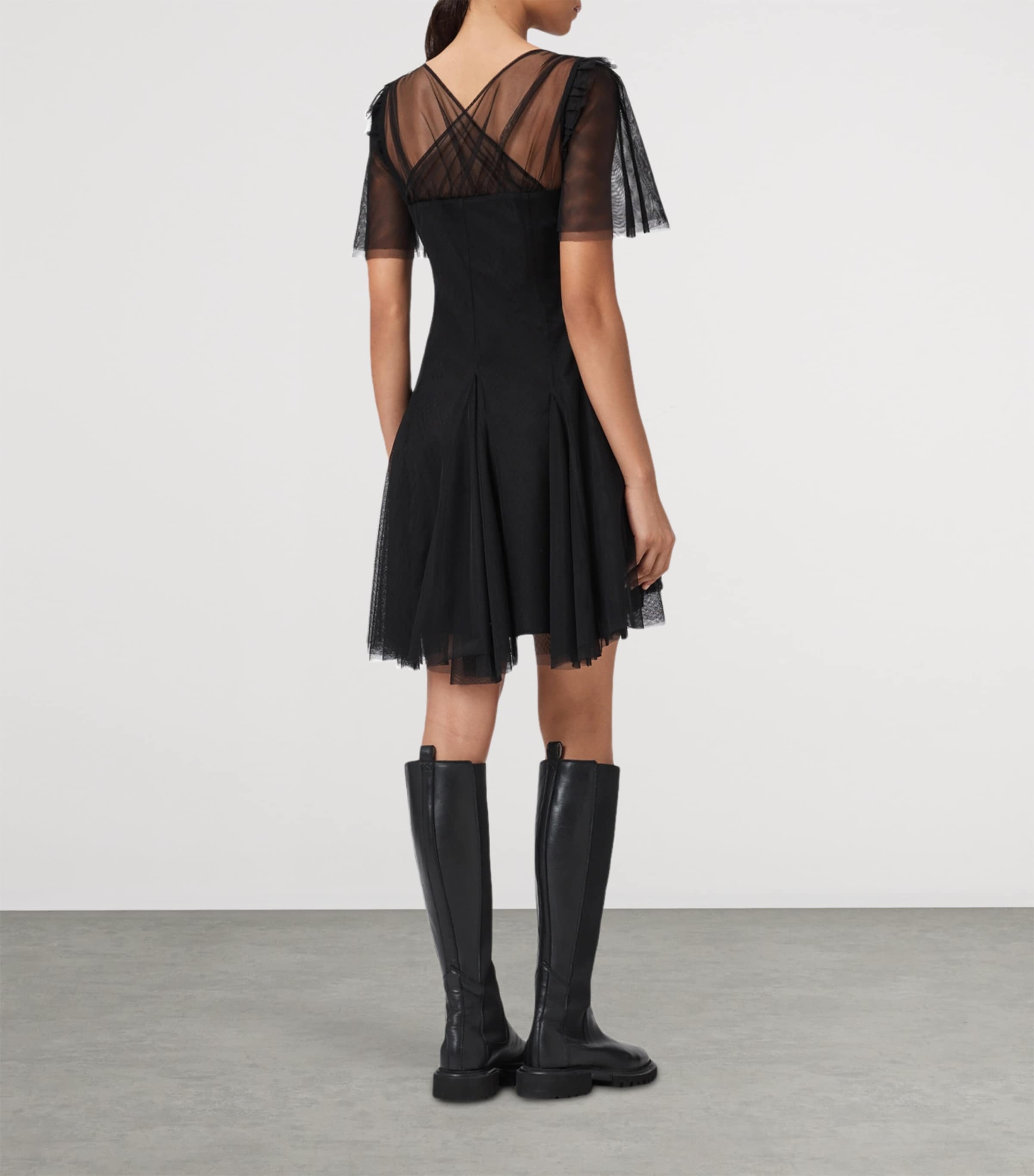 Layered Madi Mini Dress BLACK Image 4