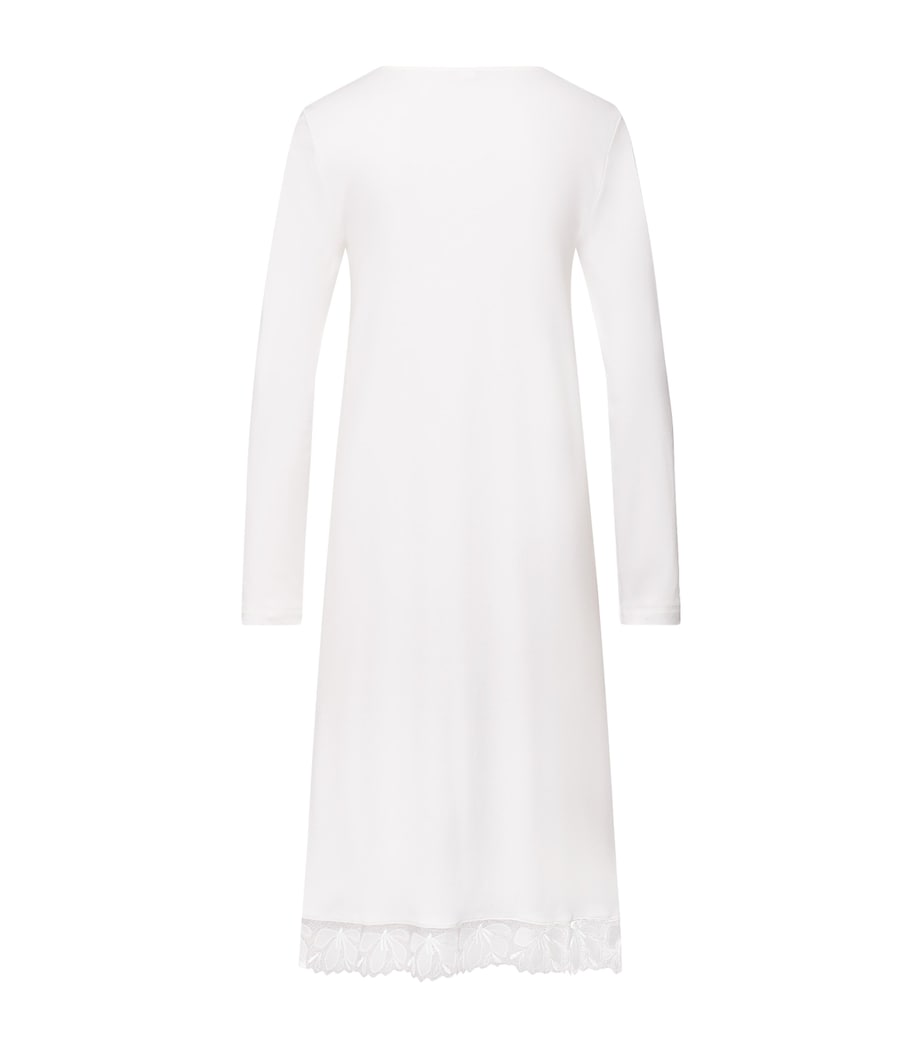 Cotton Long-Sleeve Kalea Nightdress OFF WHITE Image 2