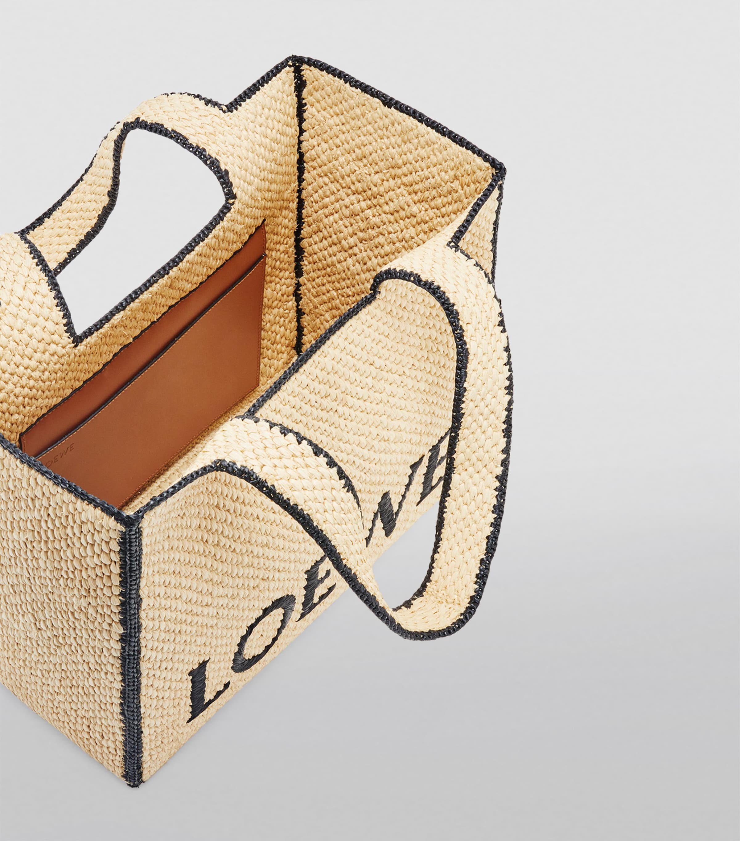 x Paula's Ibiza Large Font Tote Bag NATURAL Image 4