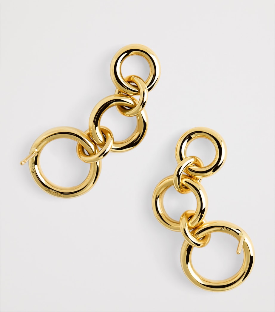 Yellow Gold Talan Link Earrings YELLOW GOLD Image 5