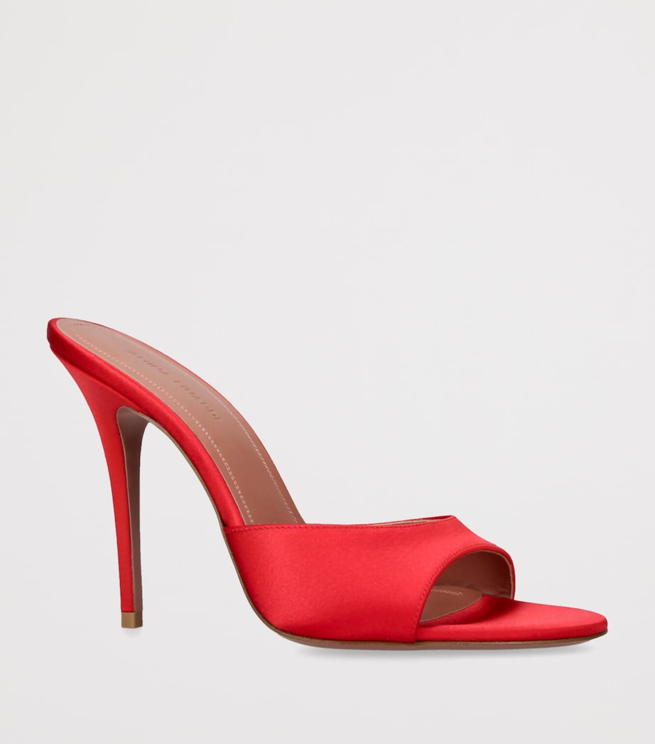 Amina Muaddi Elodie Heeled Mules 105 Red Image 3