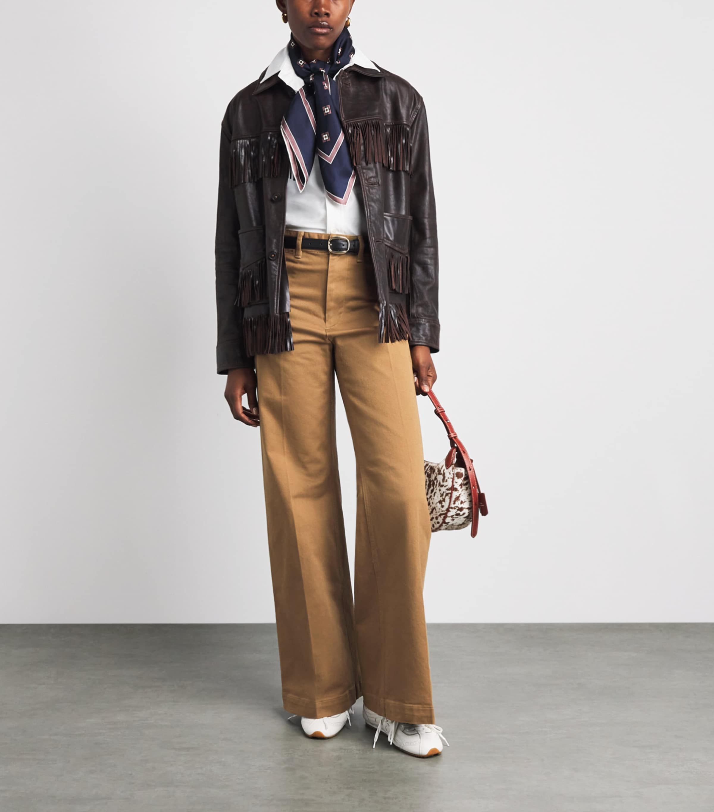 Polo Ralph Lauren Flared Beaton Trousers Tan Image 2
