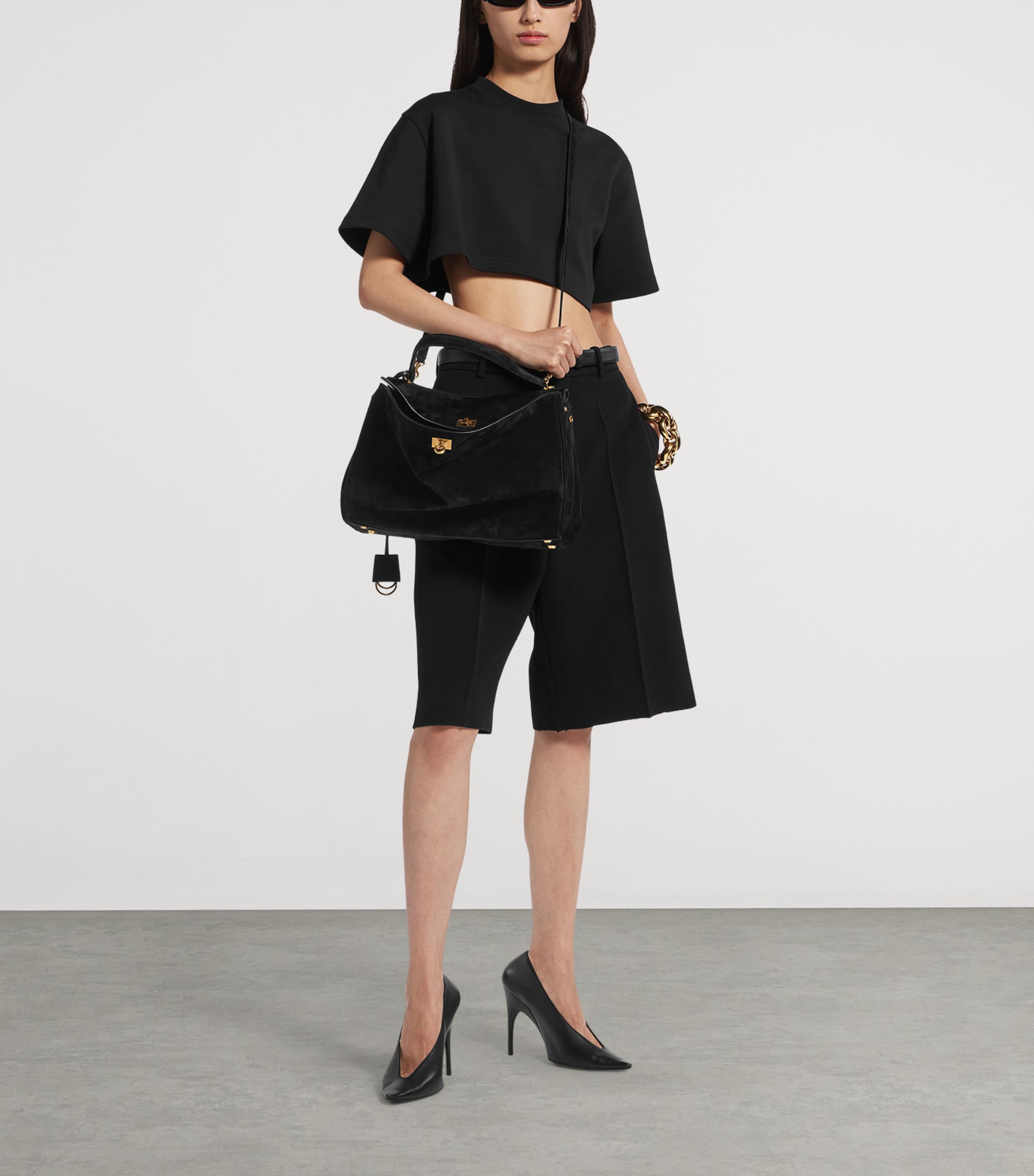 Balenciaga Medium Suede Rodeo Shoulder Bag Image 4