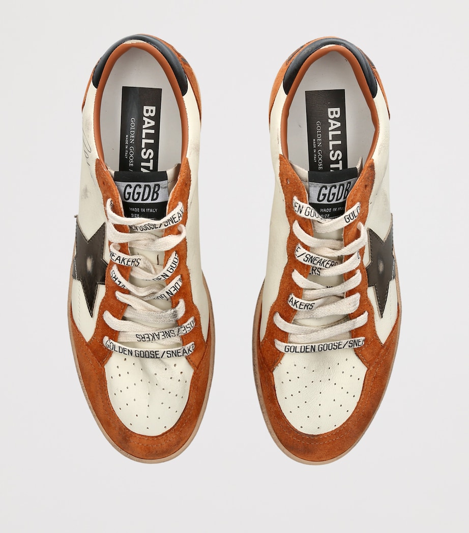 Golden Goose Nappa Leather Ball Star Sneakers Tan Comb Image 4