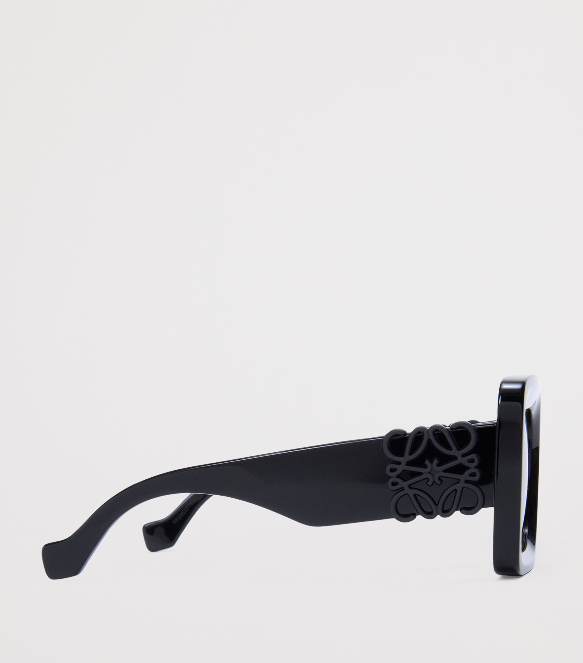 LOEWE Bevelled Square Sunglasses Black Image 3