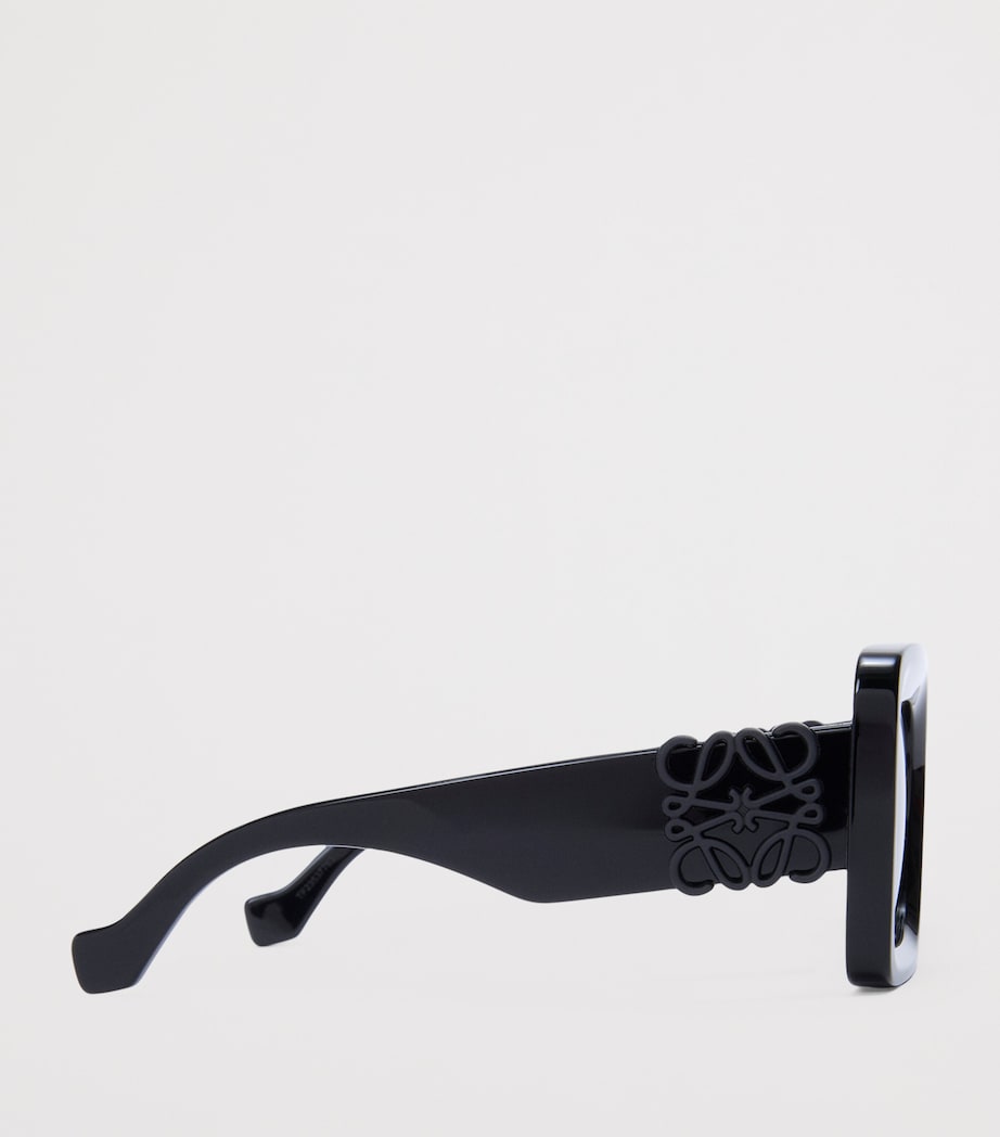 LOEWE Bevelled Square Sunglasses Black Image 3