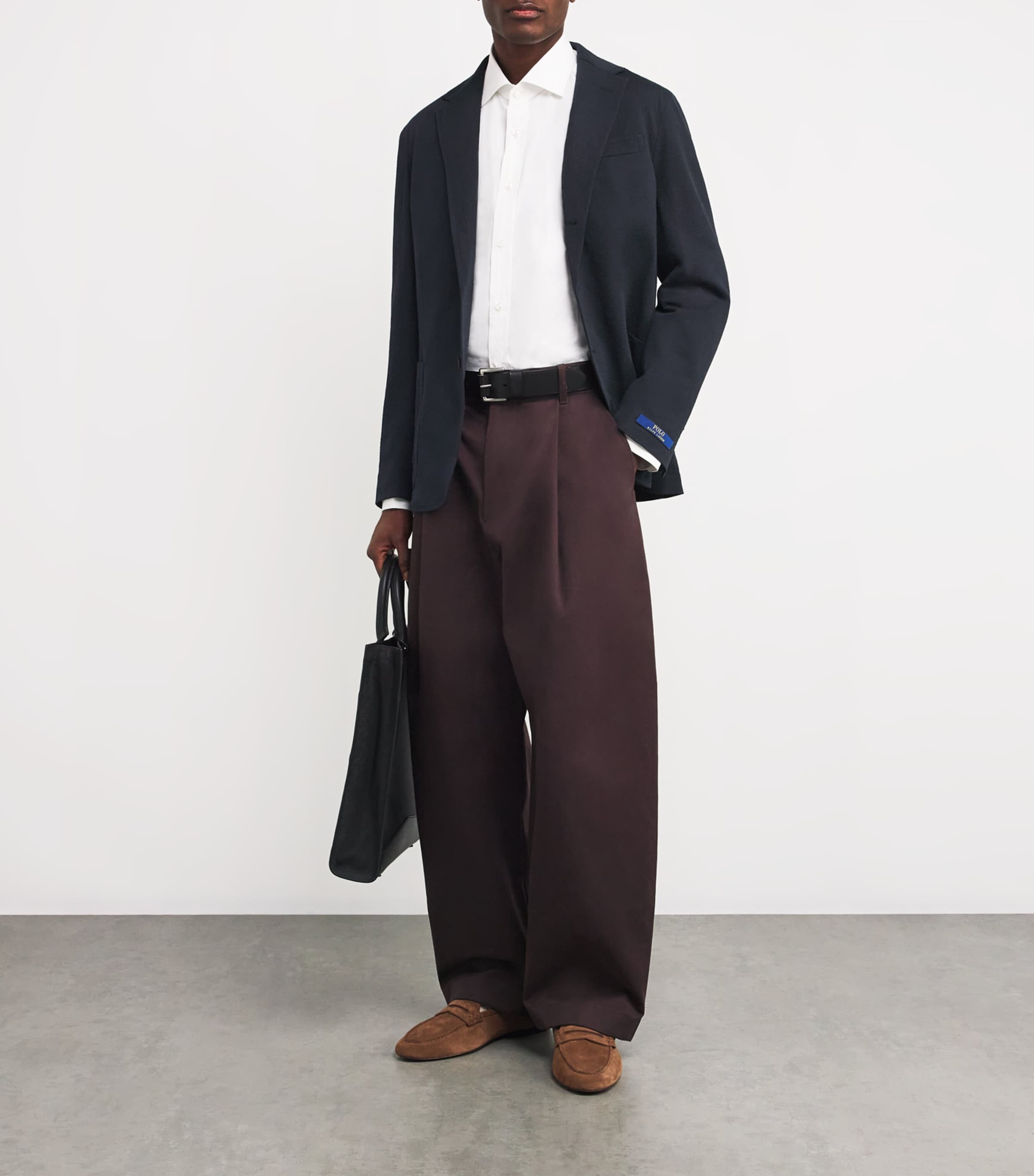 Seersucker Modern Knit Soft Blazer NAVY Image 2