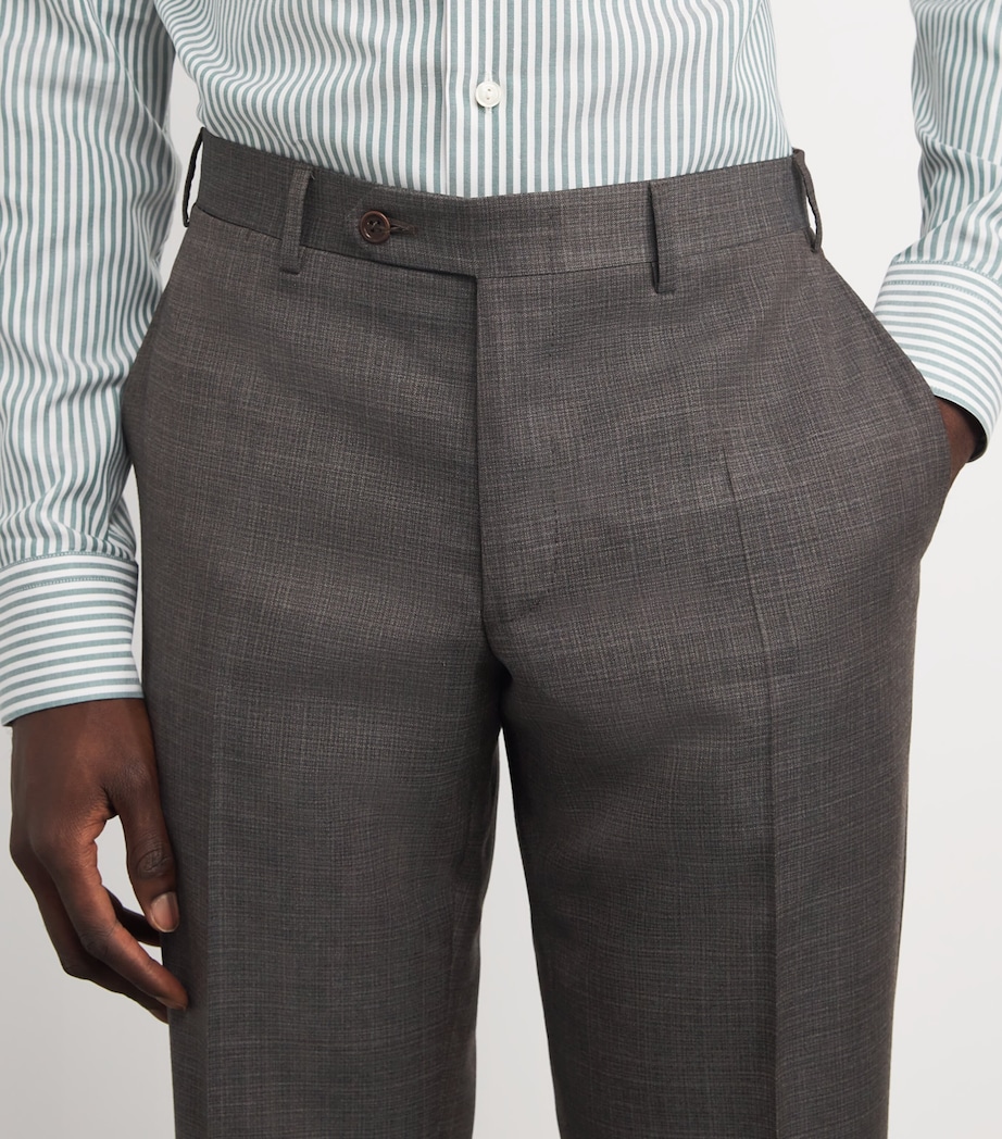 Wool Straight Trousers 702 Image 6