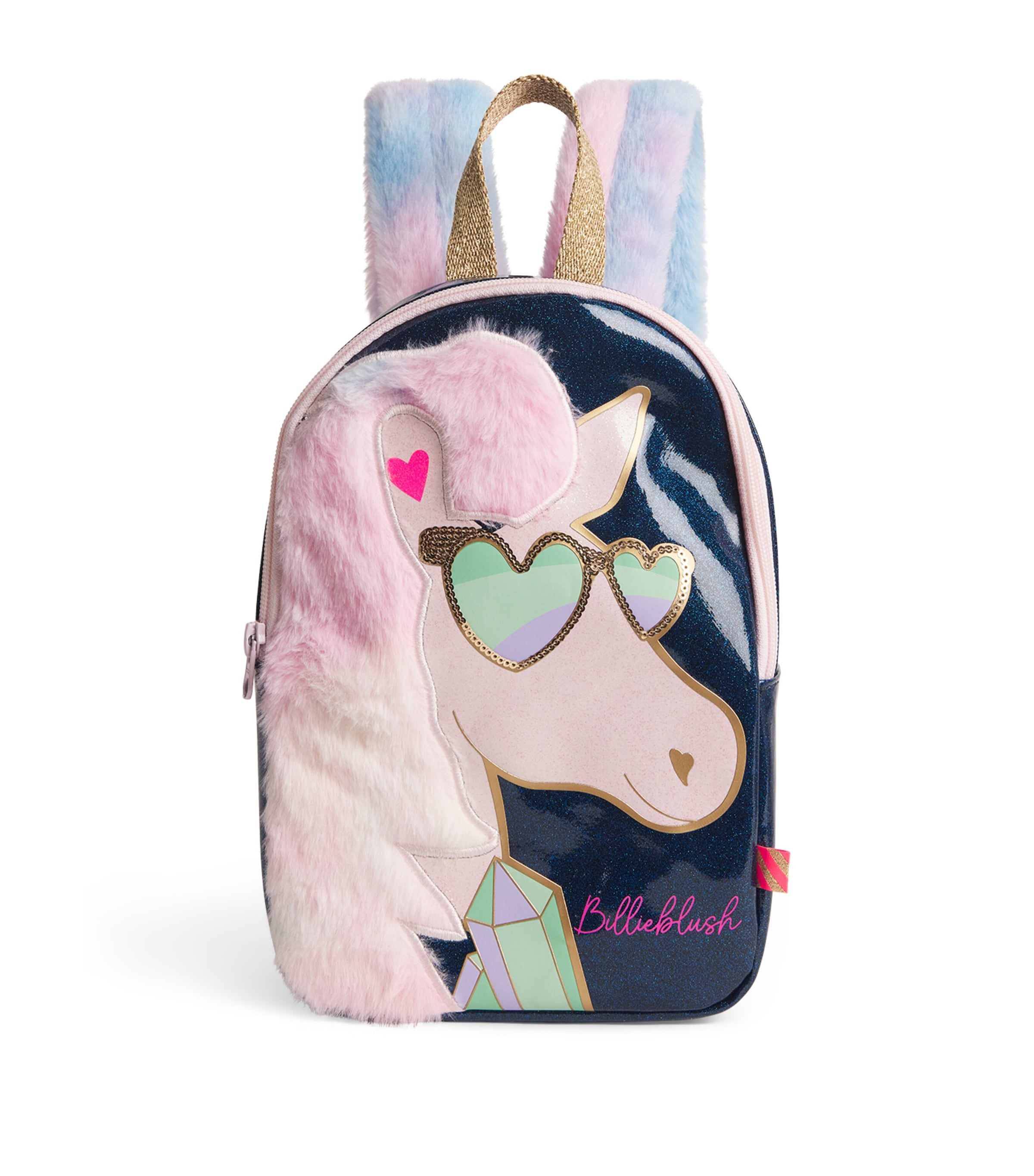 Shop Billieblush Unicorn Backpack In Navy