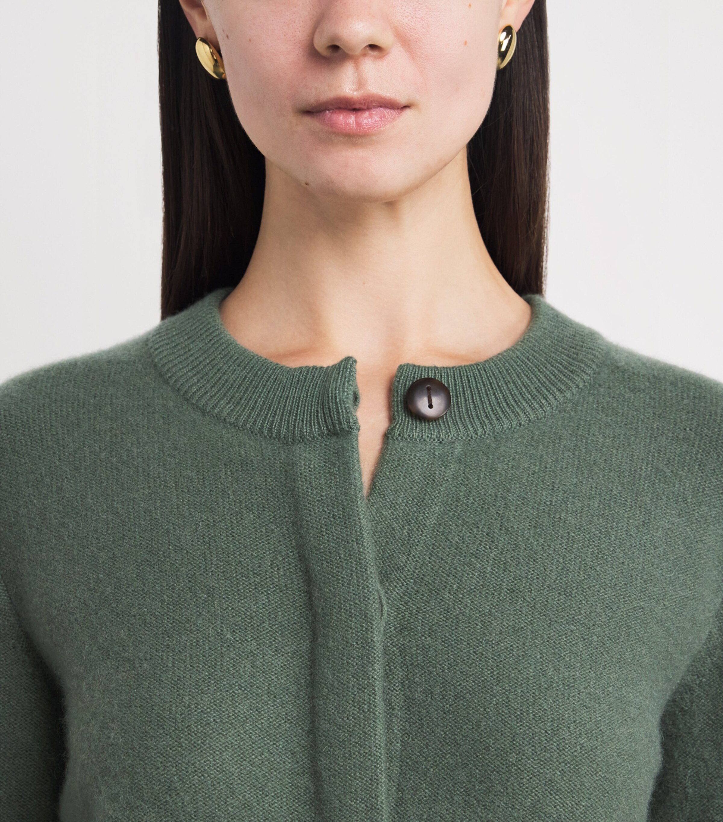 Vince Womens Cashmere Cardigan Deep Patina Image 6
